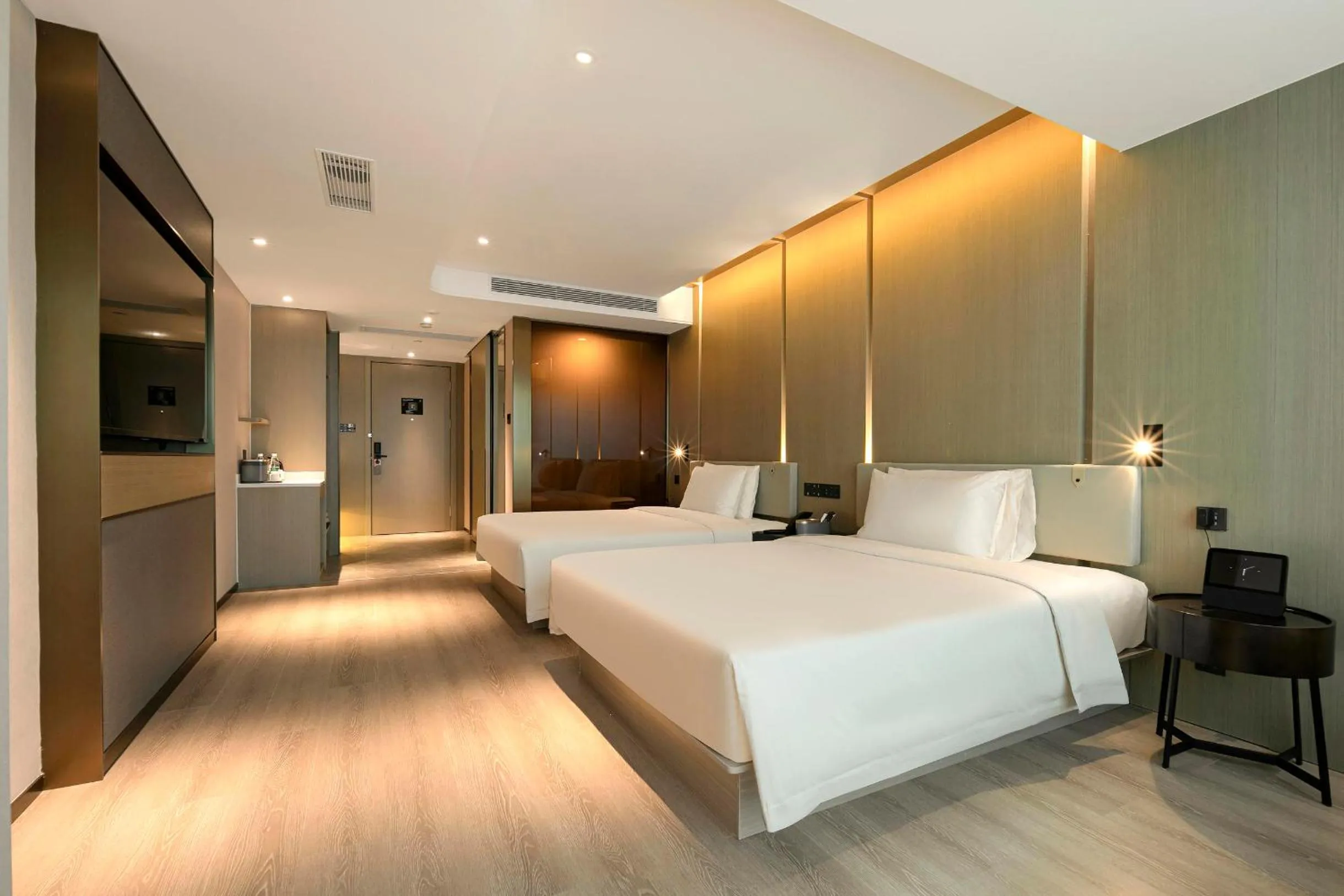 Bed in Atour Hotel Wuhan Hankou Financial Center