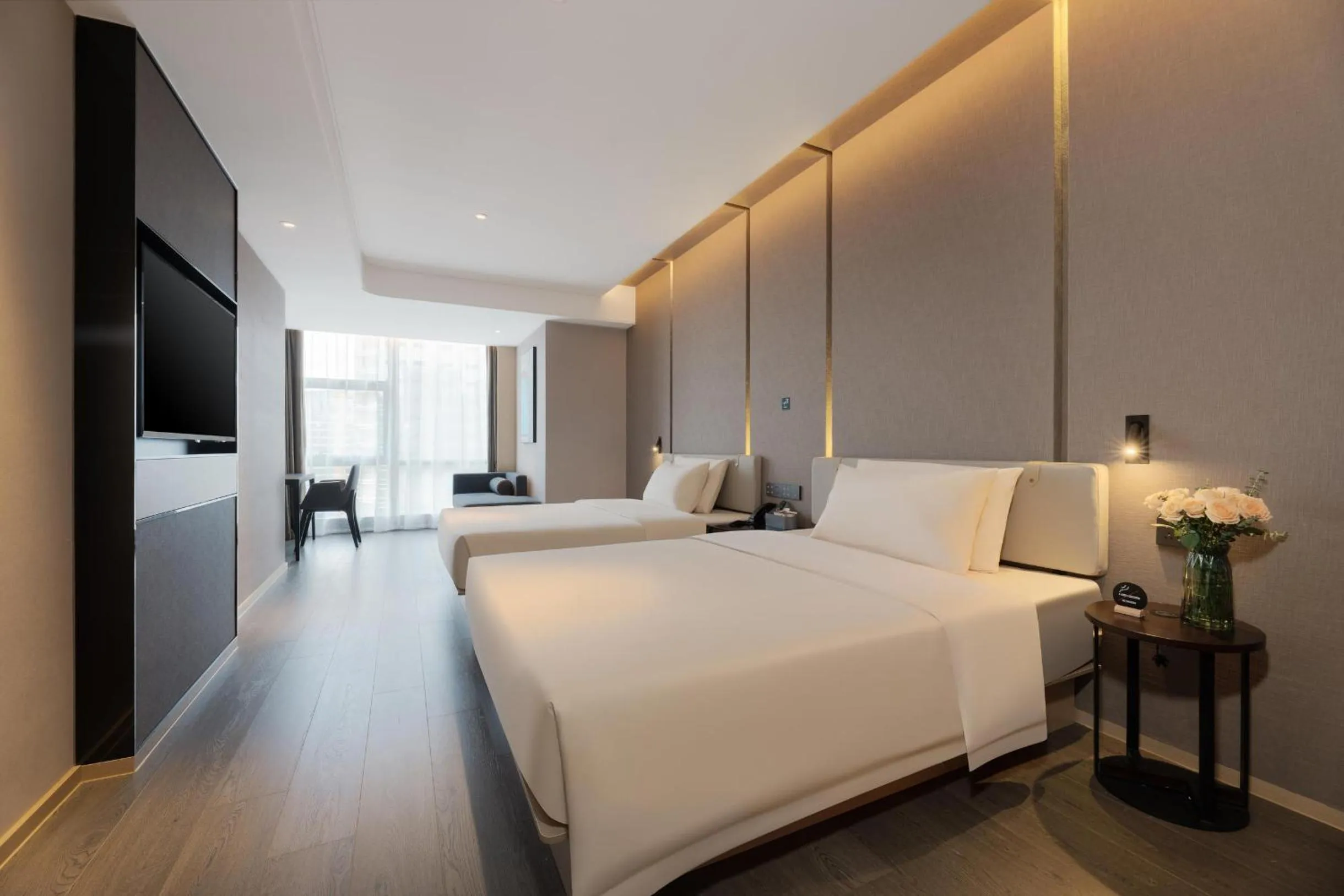 Bed in Atour Hotel Nanning Wuxiang Headquarter Base