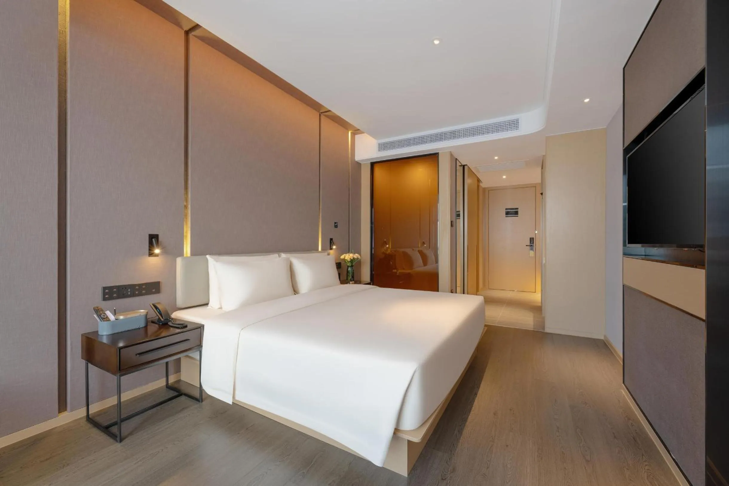 Bed in Atour Hotel Nanning Wuxiang Headquarter Base