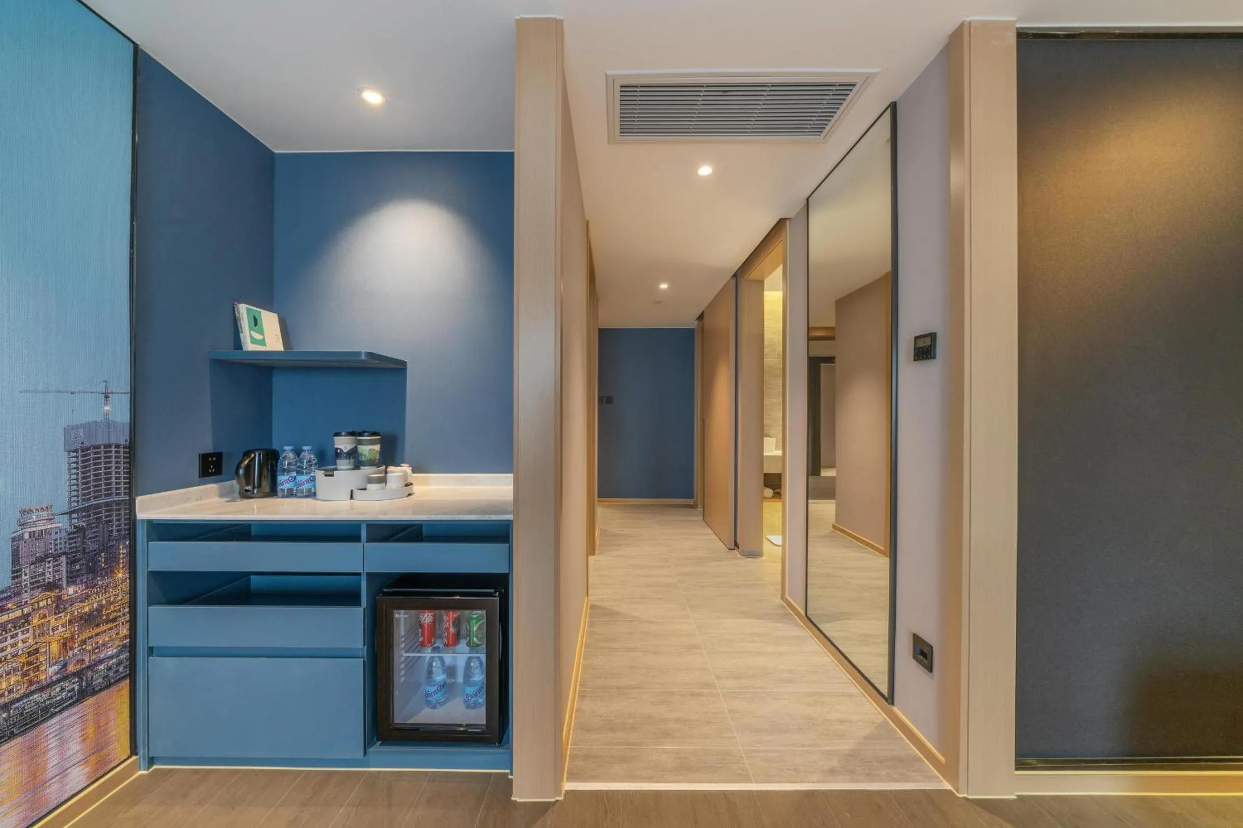 Kitchen or kitchenette in Atour Hotel Chongqing Yongchuan High-Speed Xinglong Lake