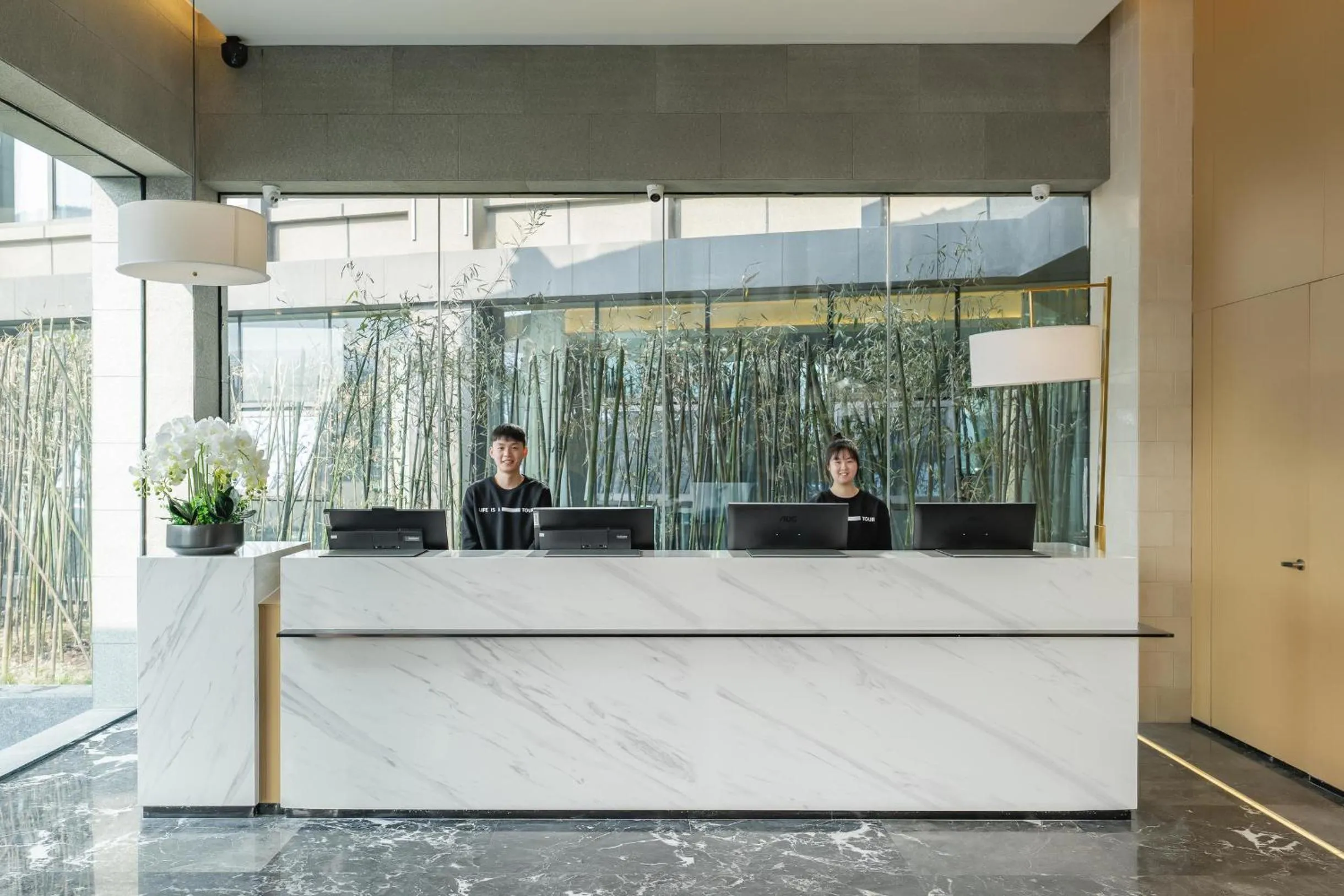 Lobby or reception in 重庆西站站前广场亚朵酒店