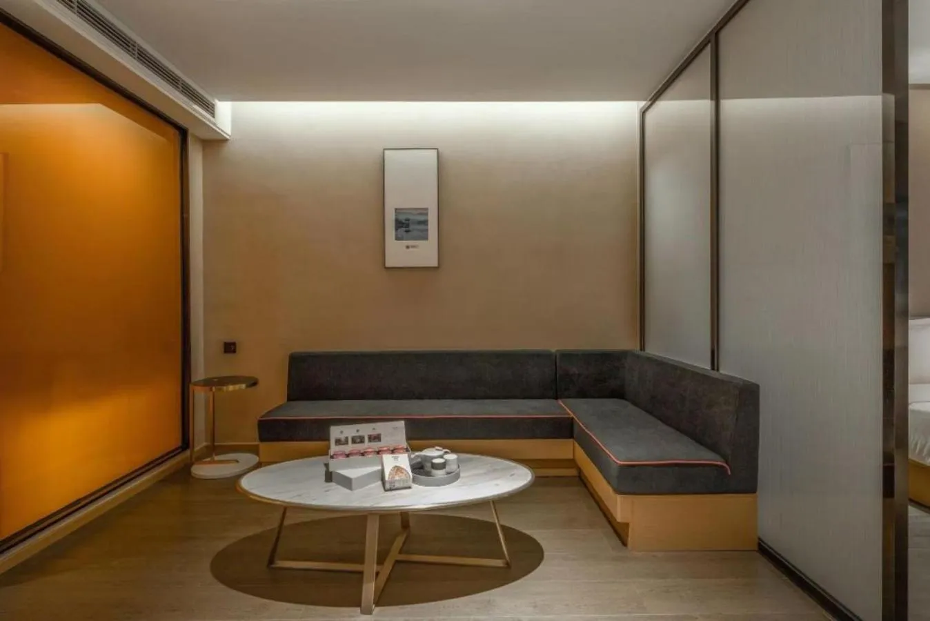 Seating area in Atour Hotel Chengdu North Renmin Road