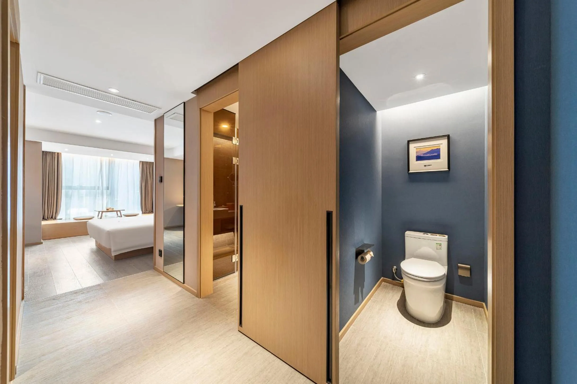 Bathroom, Bed in Atour Hotel Ya an Era Street