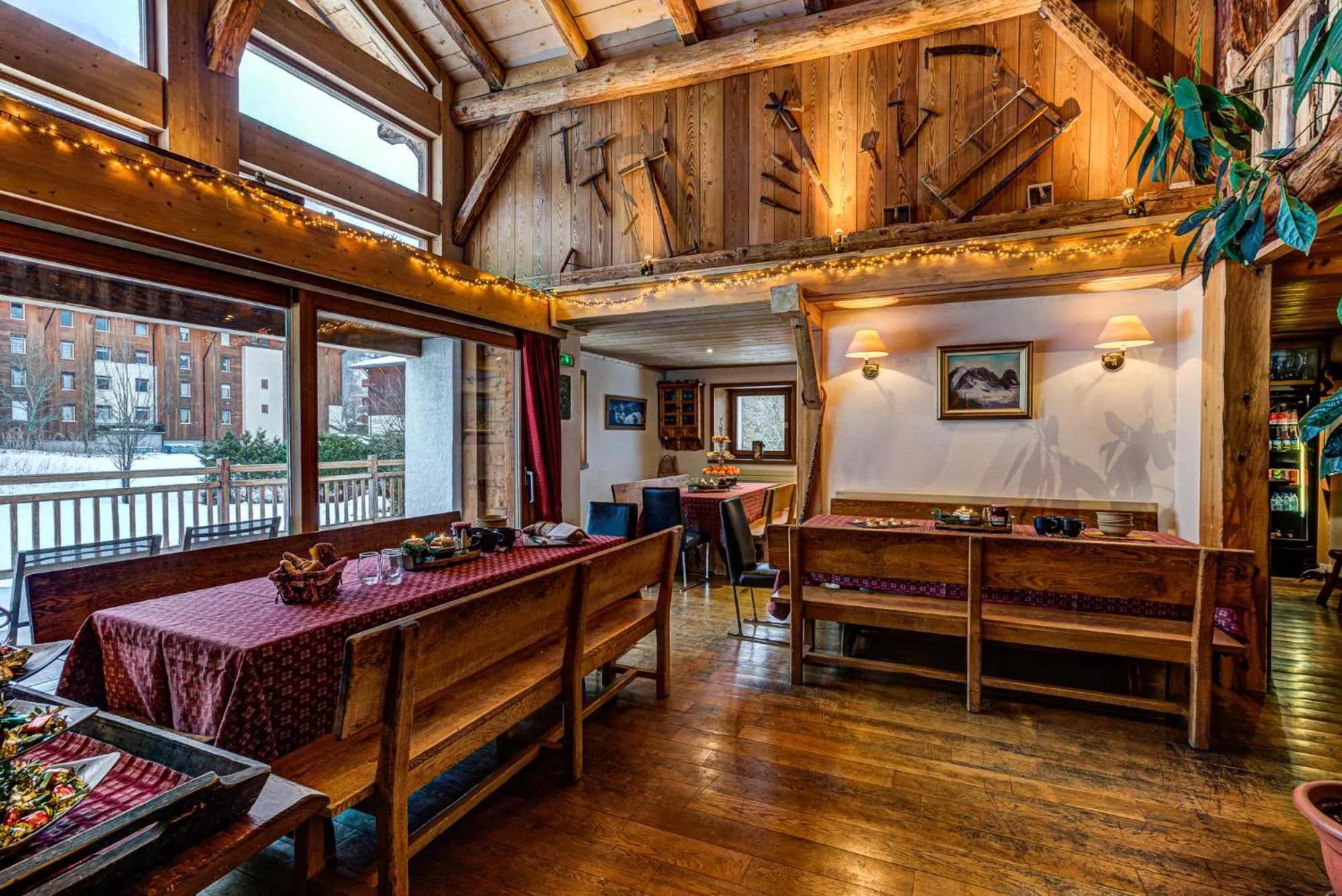 Dining area in Chalet Tissières