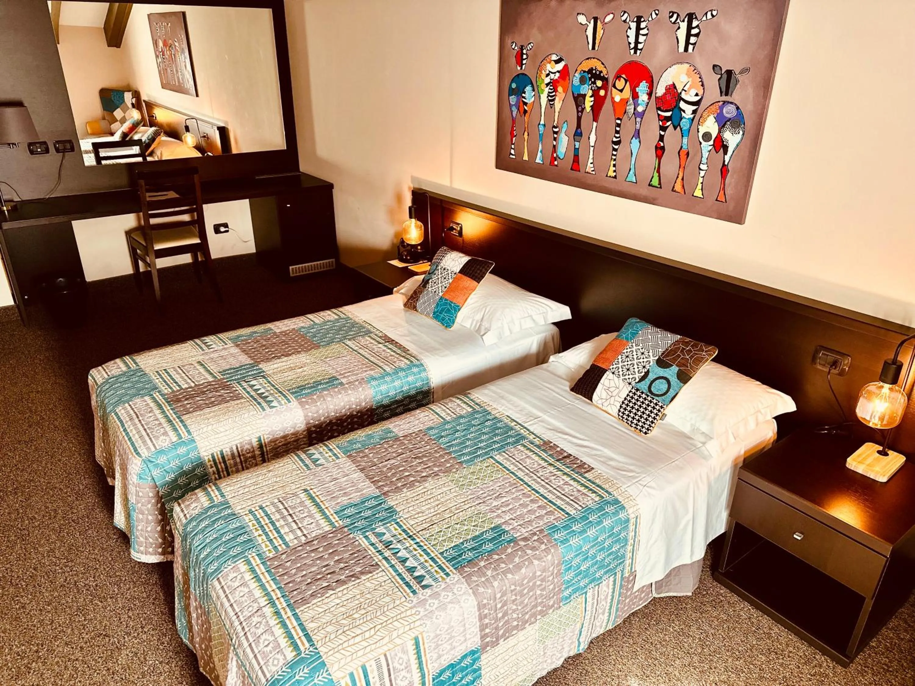 Bed in Hotel Malpensa INN Aereoporto