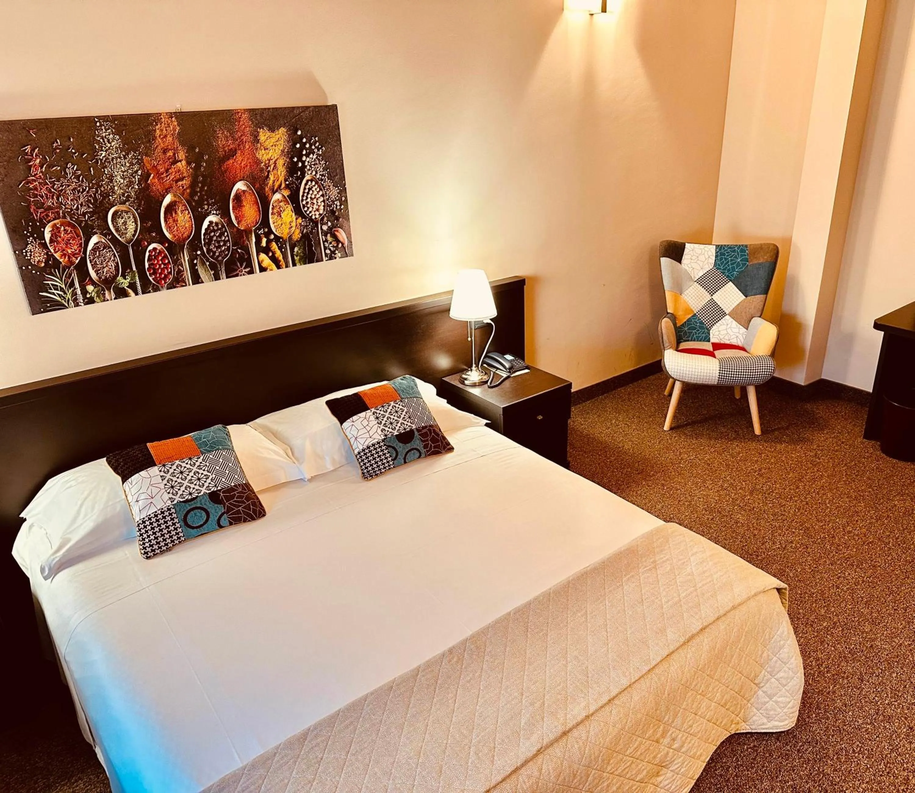 Photo of the whole room, Bed in Hotel Malpensa INN Aereoporto