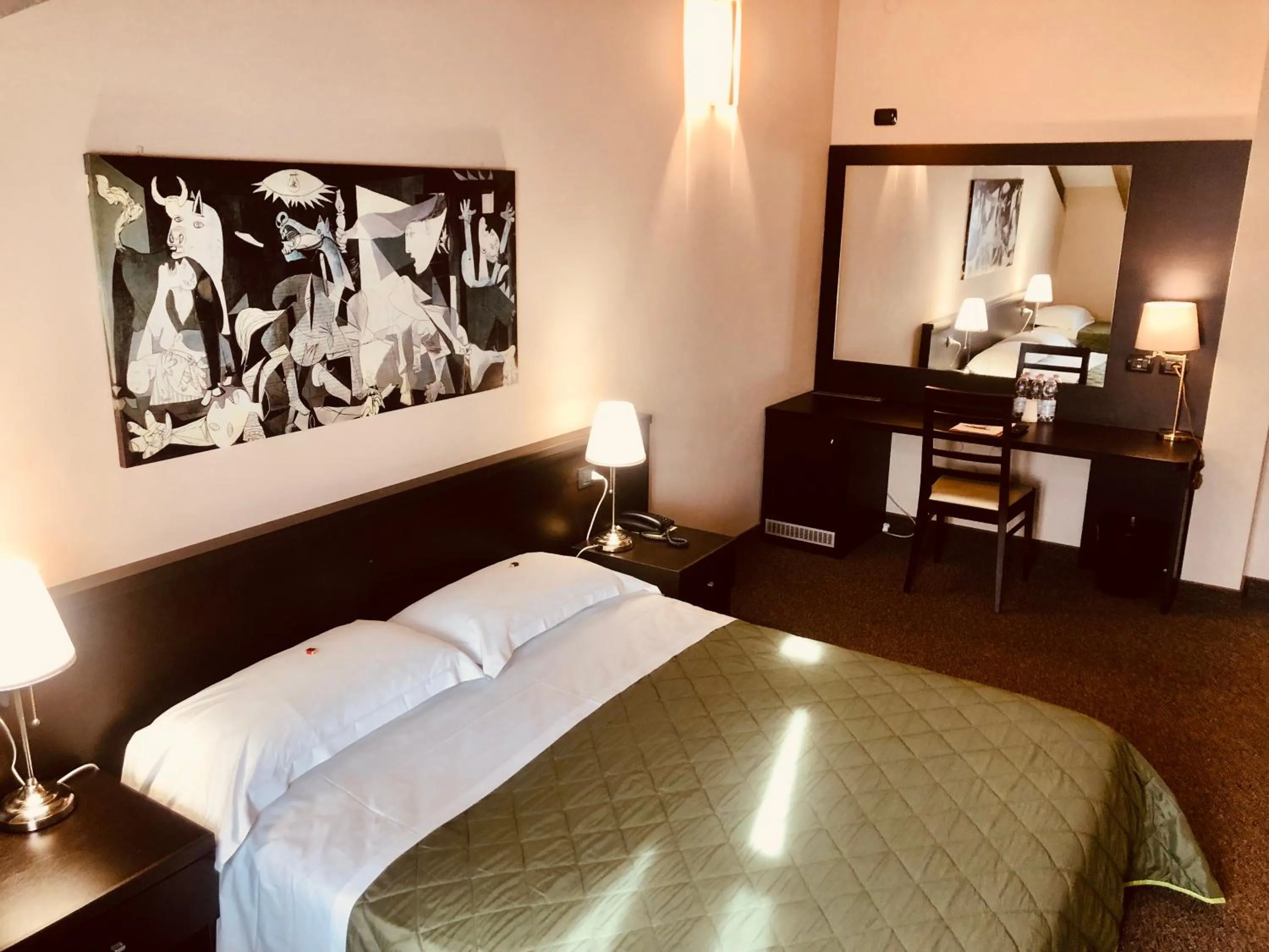 Photo of the whole room, Bed in Hotel Malpensa INN Aereoporto