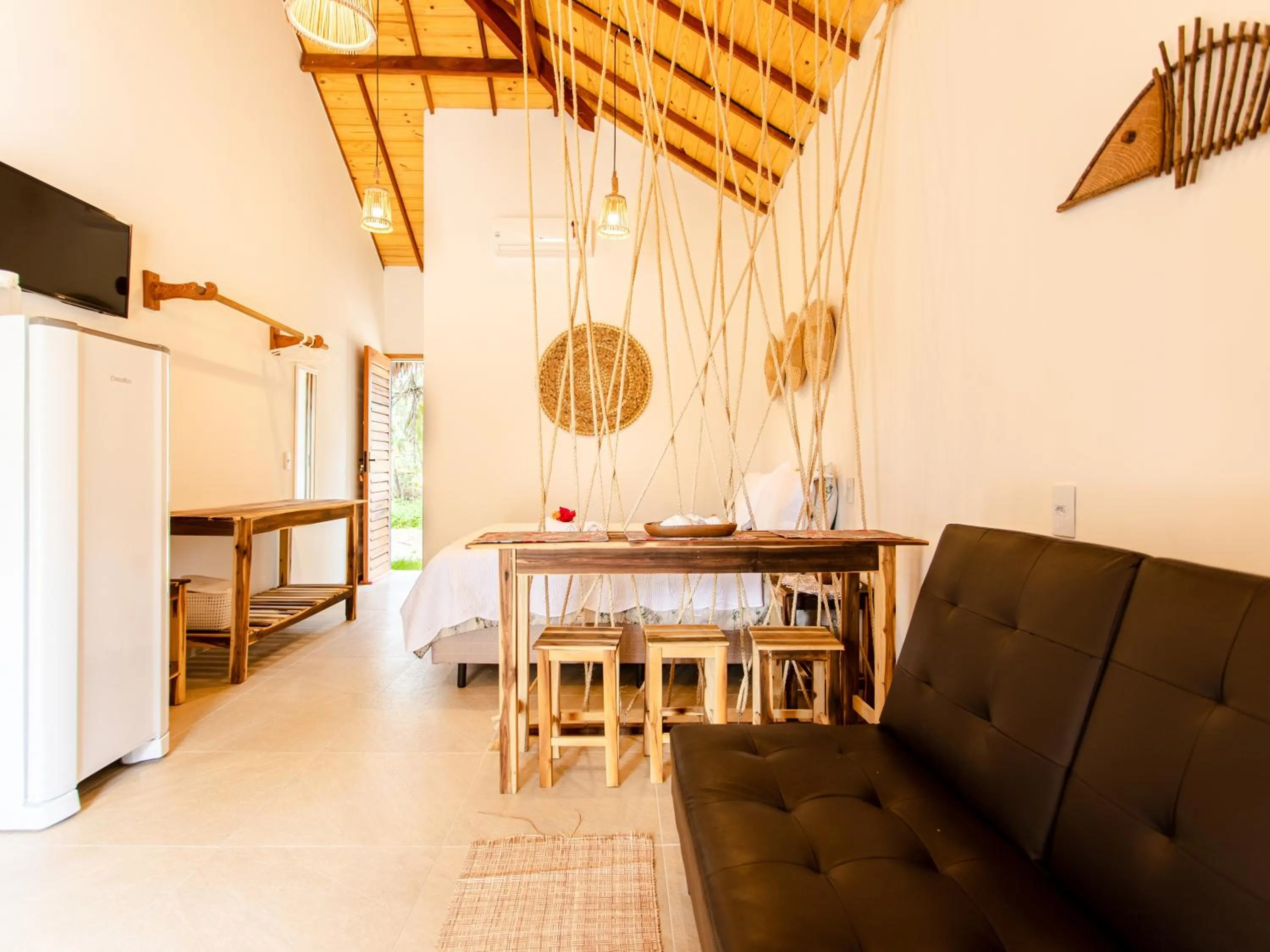 Seating area in Chalés Caminho dos Ventos em Barrinha de Baixo, CE, 9km do Preá