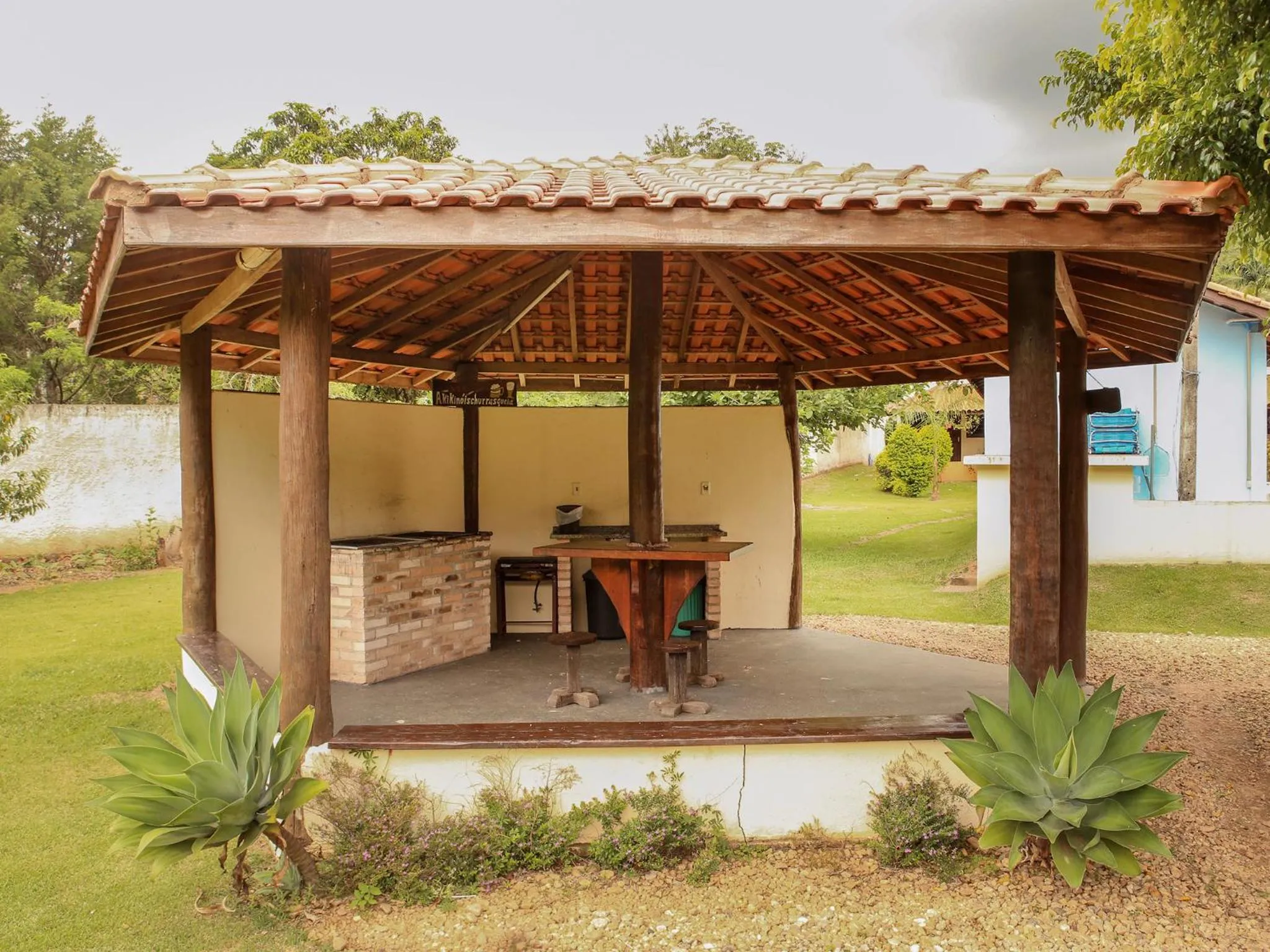 BBQ facilities in Pousada Vale da Montanha