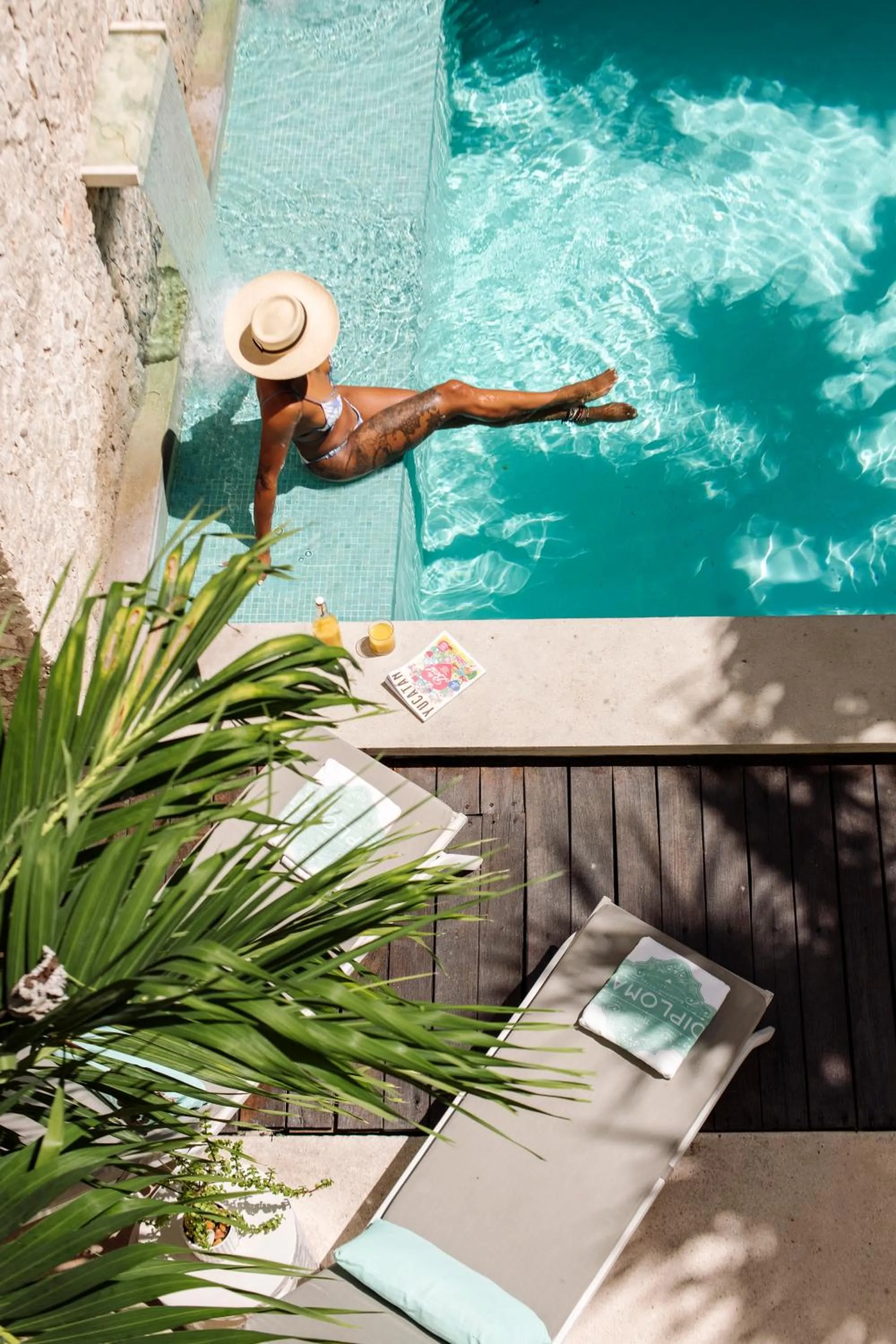 Swimming pool in The Diplomat Boutique Hotel