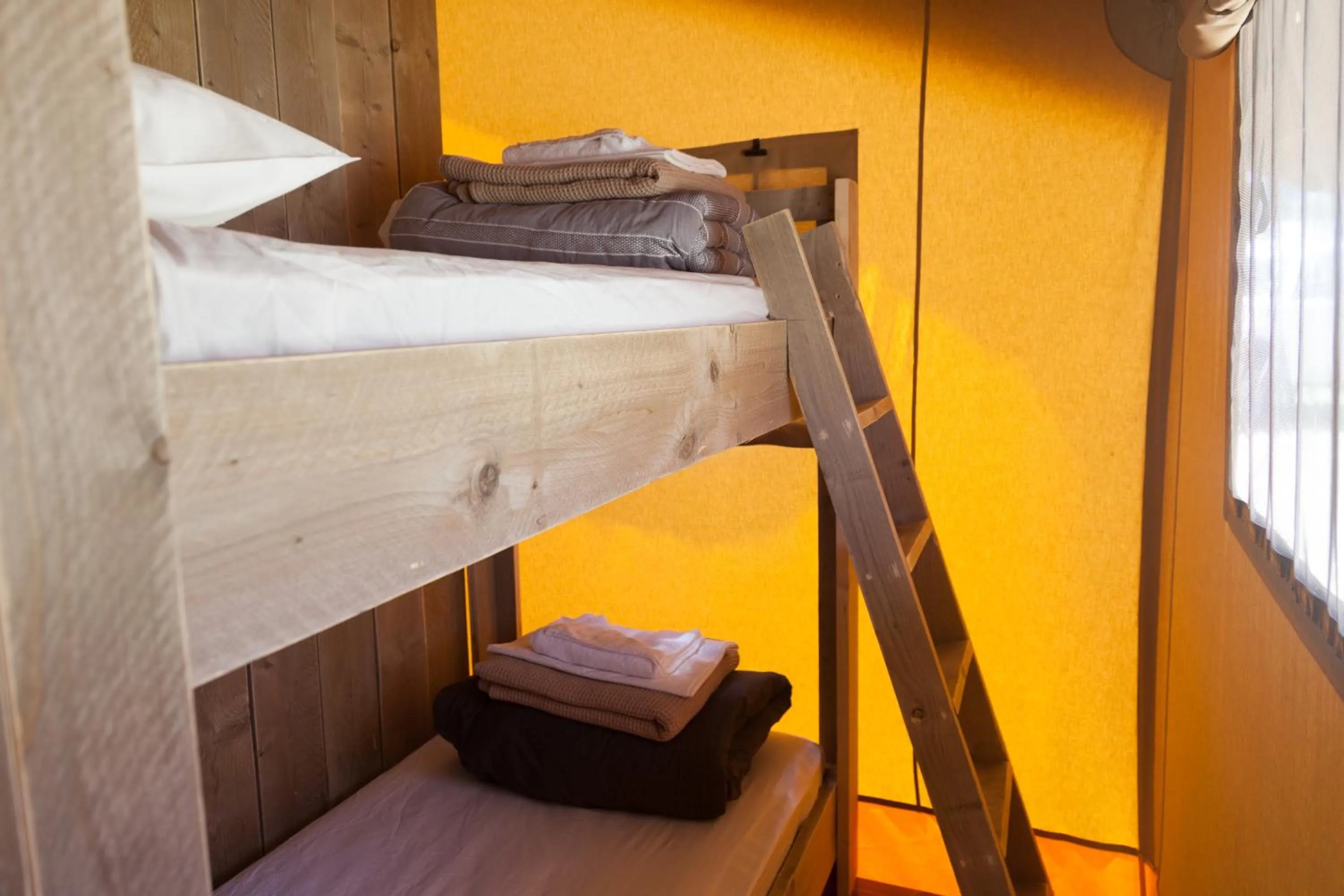 Bed in McLean Beach Holiday Park