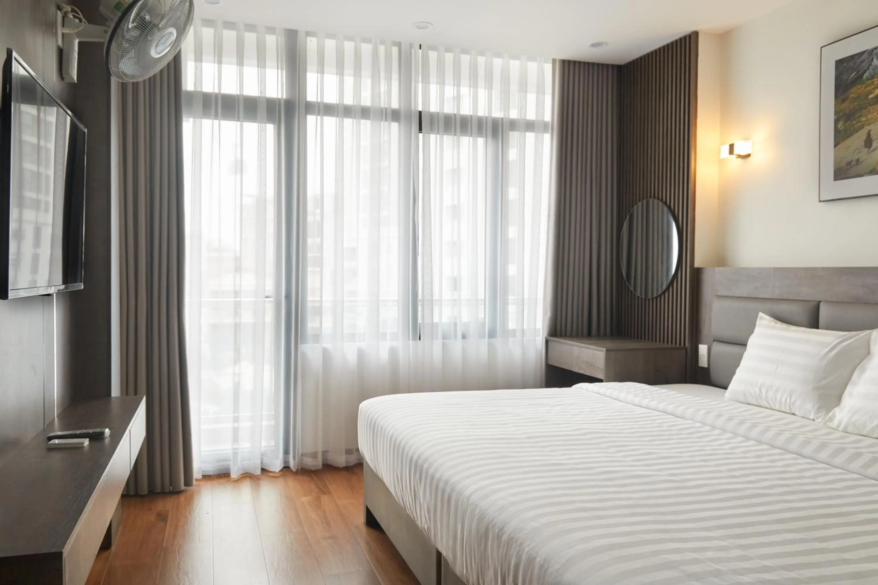 Bed in Van Nam Hotel