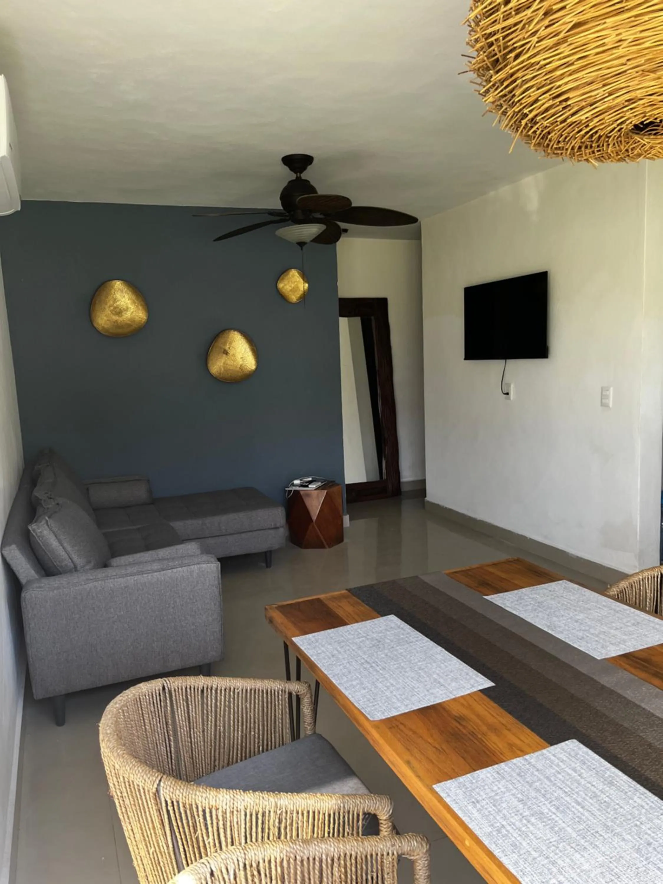 Living room in Condominio en ZH Cancun