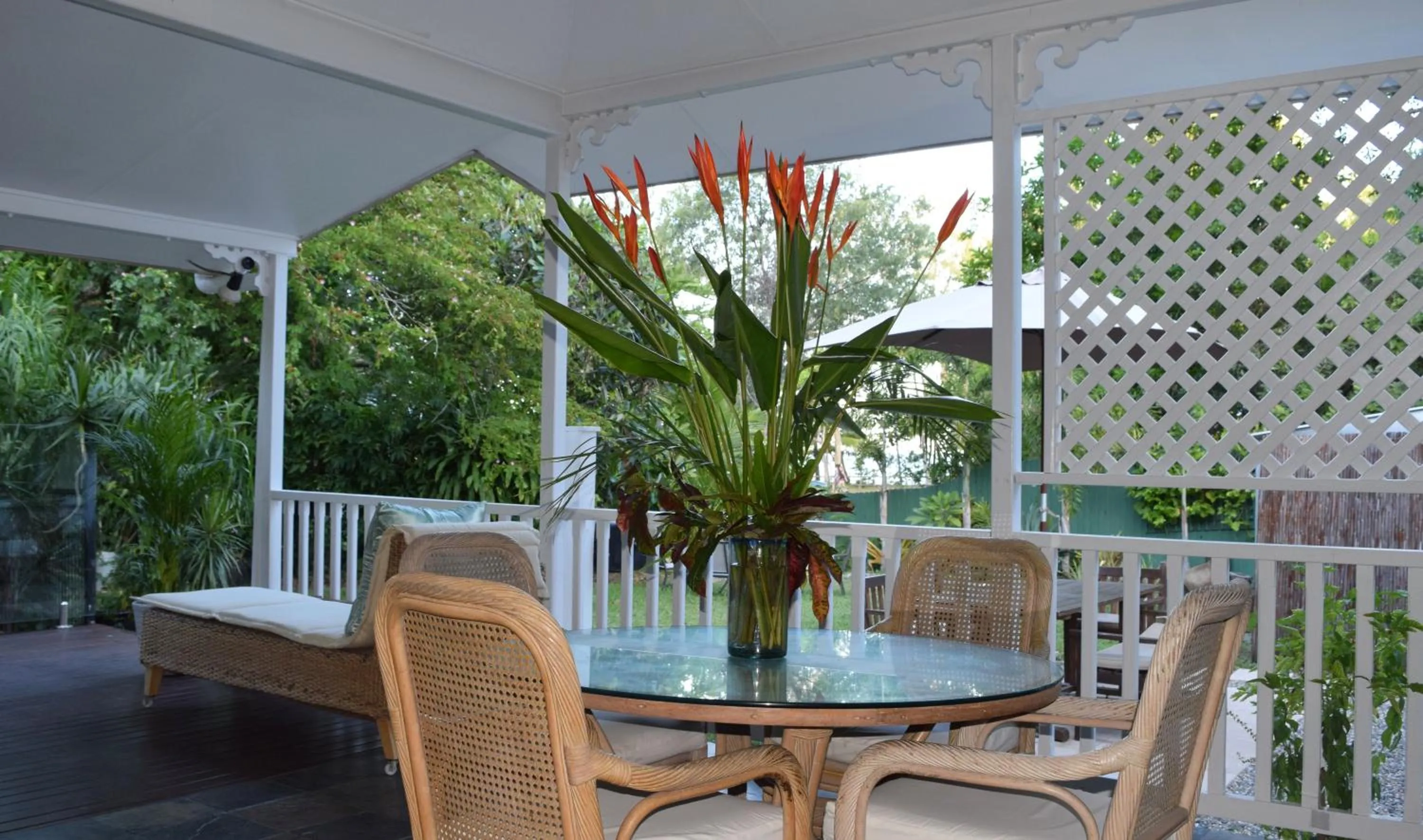 Balcony/Terrace in South Pacific Bed & Breakfast
