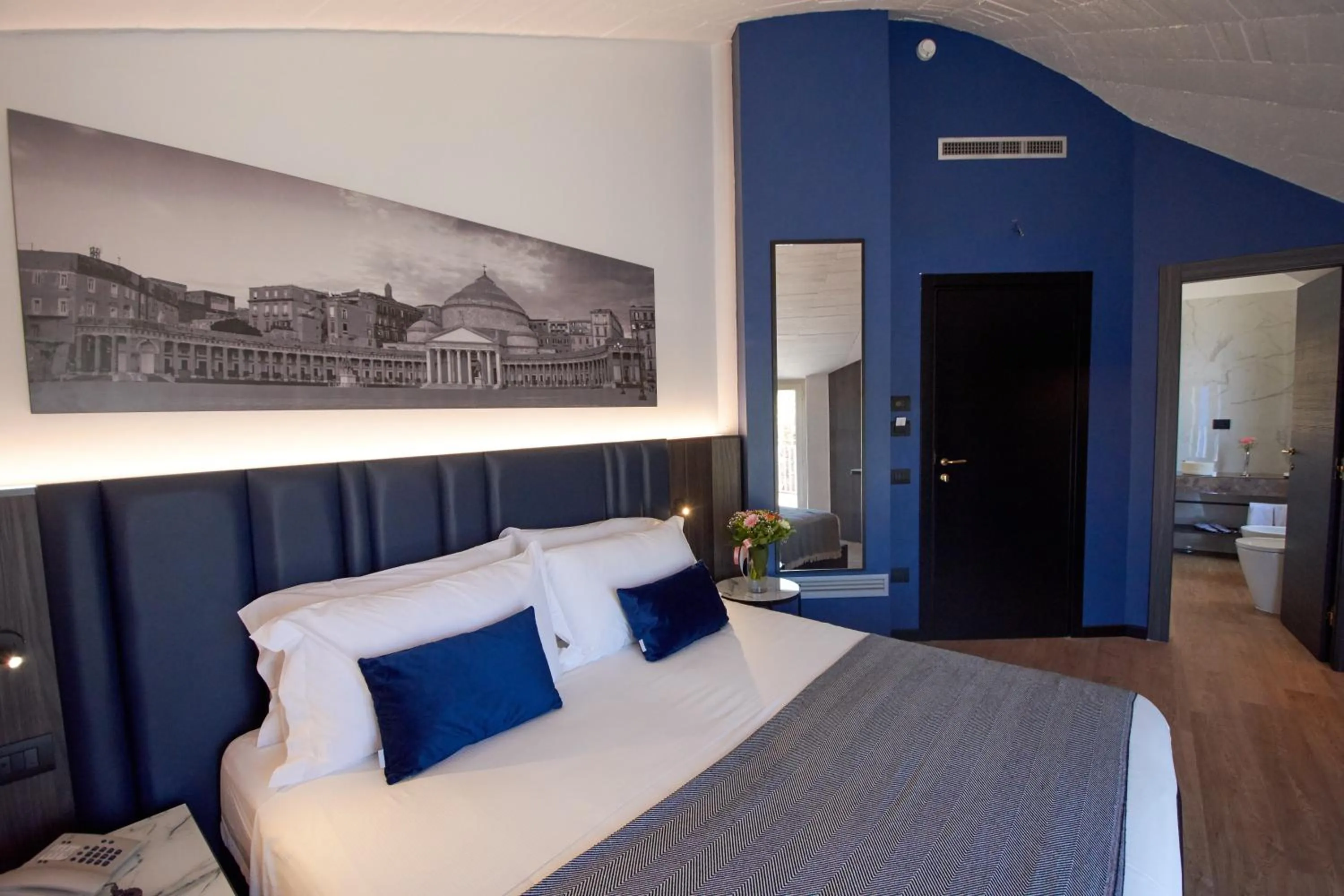 Bed in Hotel Leonessa