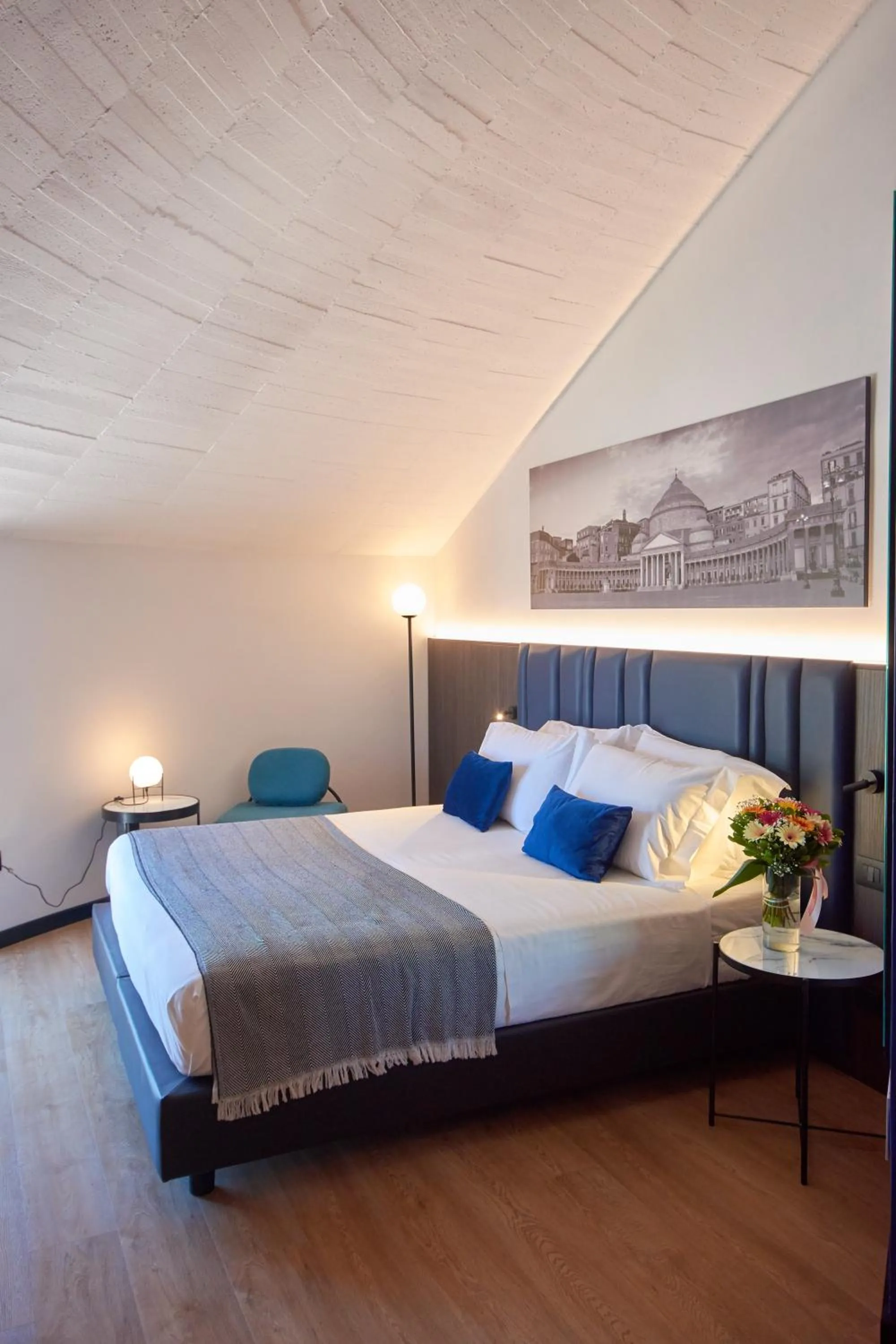 Bed in Hotel Leonessa