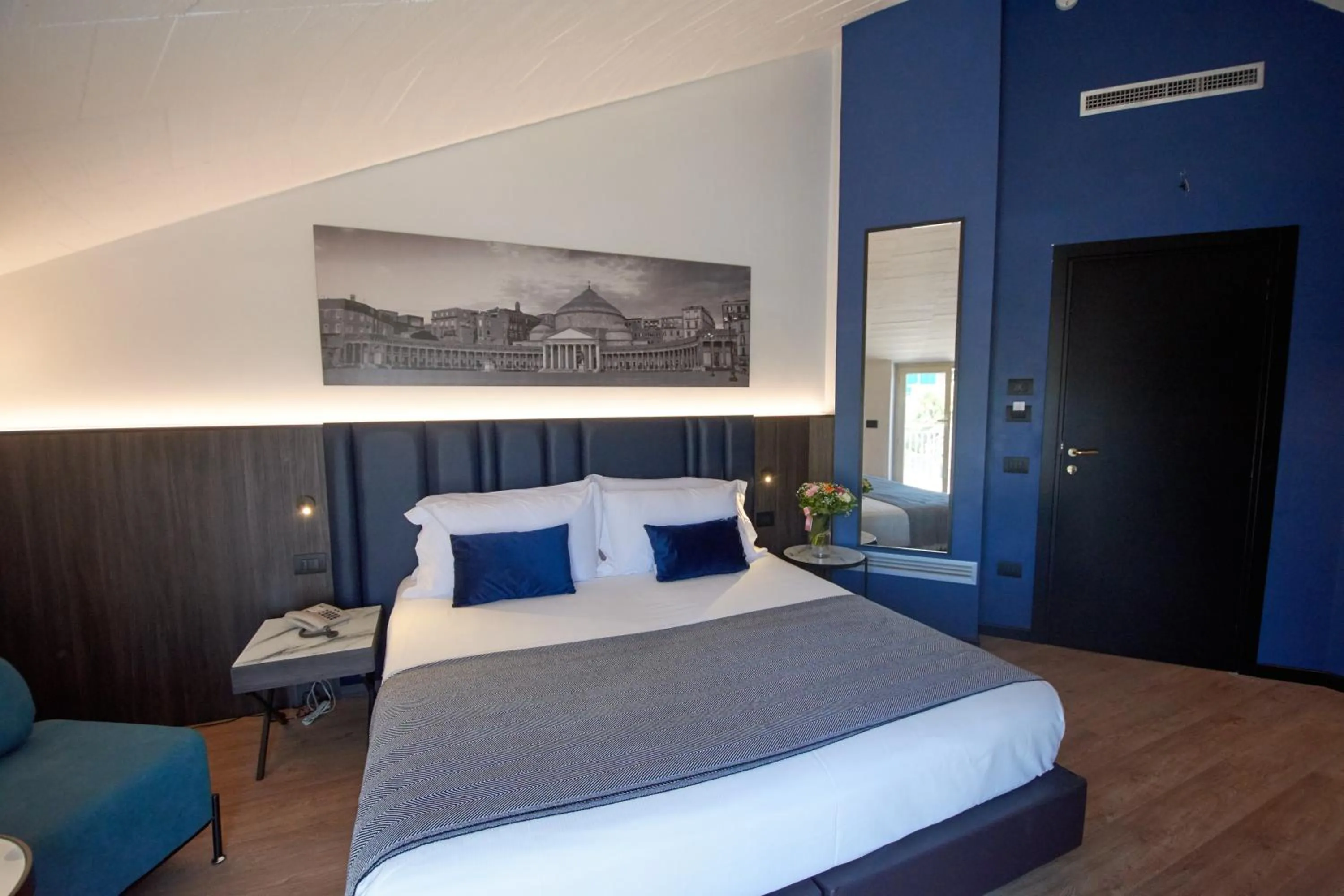 Bed in Hotel Leonessa