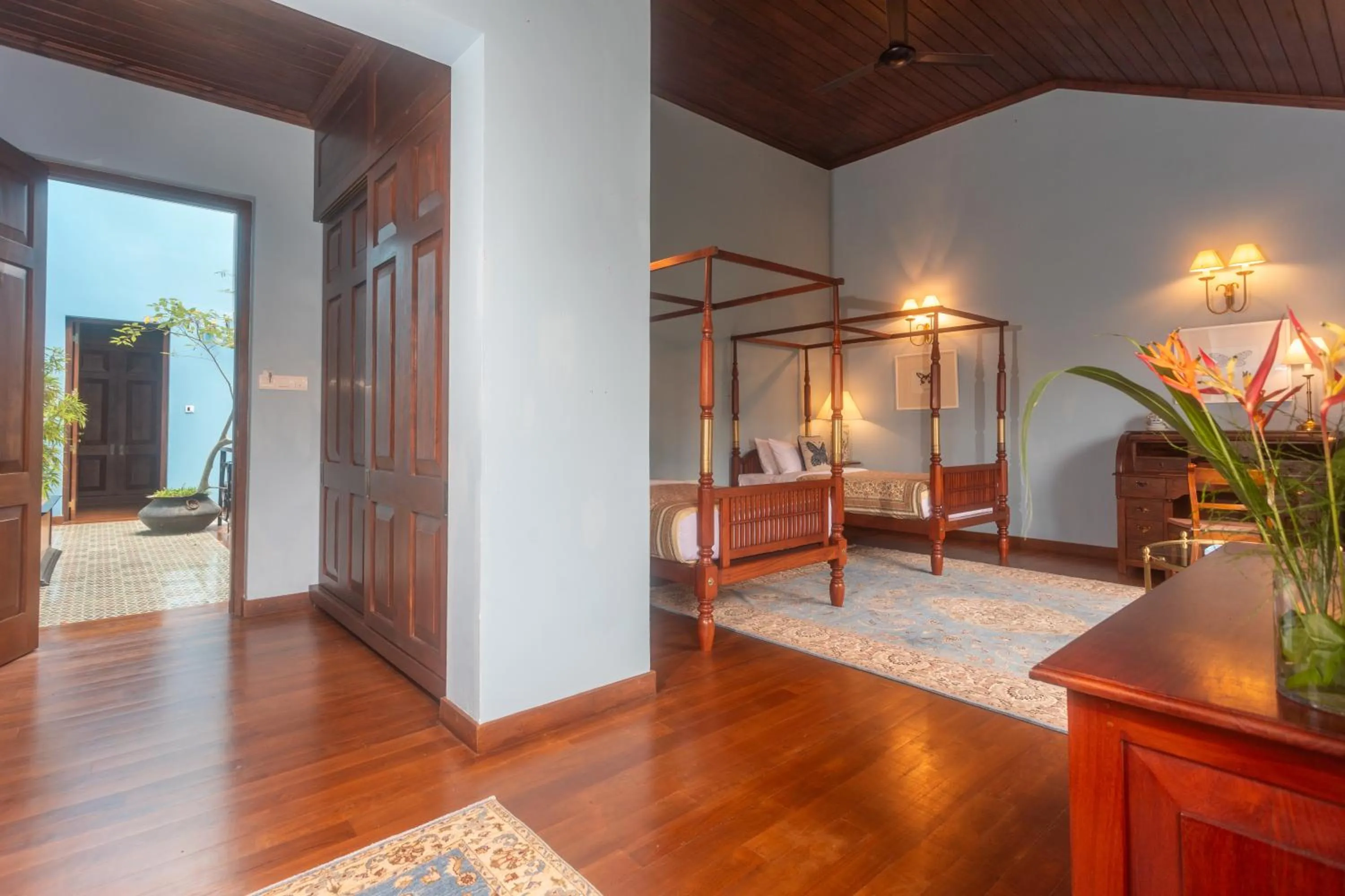 Bedroom, Bed in Kandy Dendrobium House