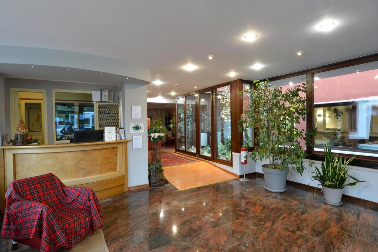 Lobby or reception in Hotel Due Ragni e Ristorante