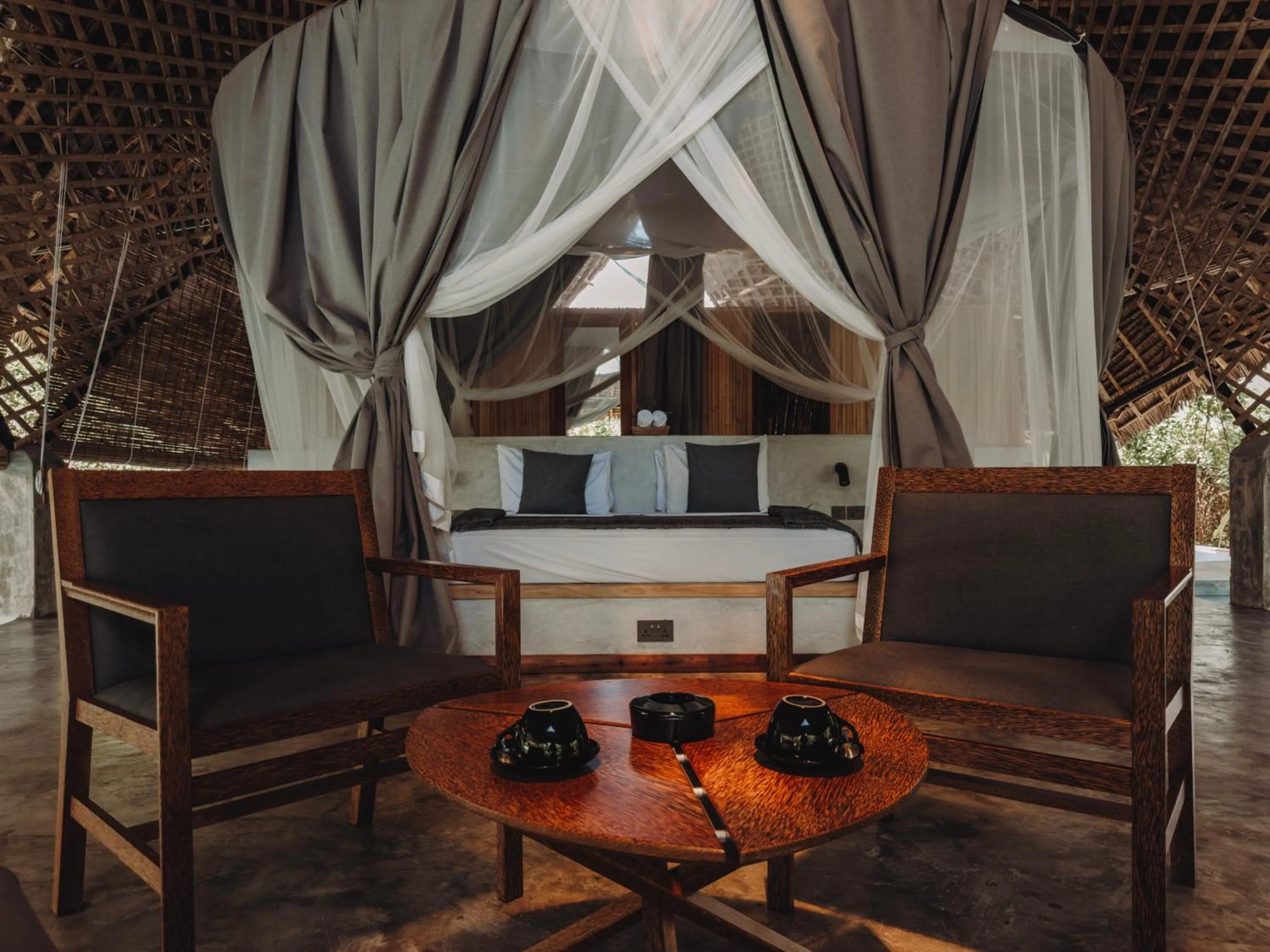 Bed in Bamboo Zanzibar