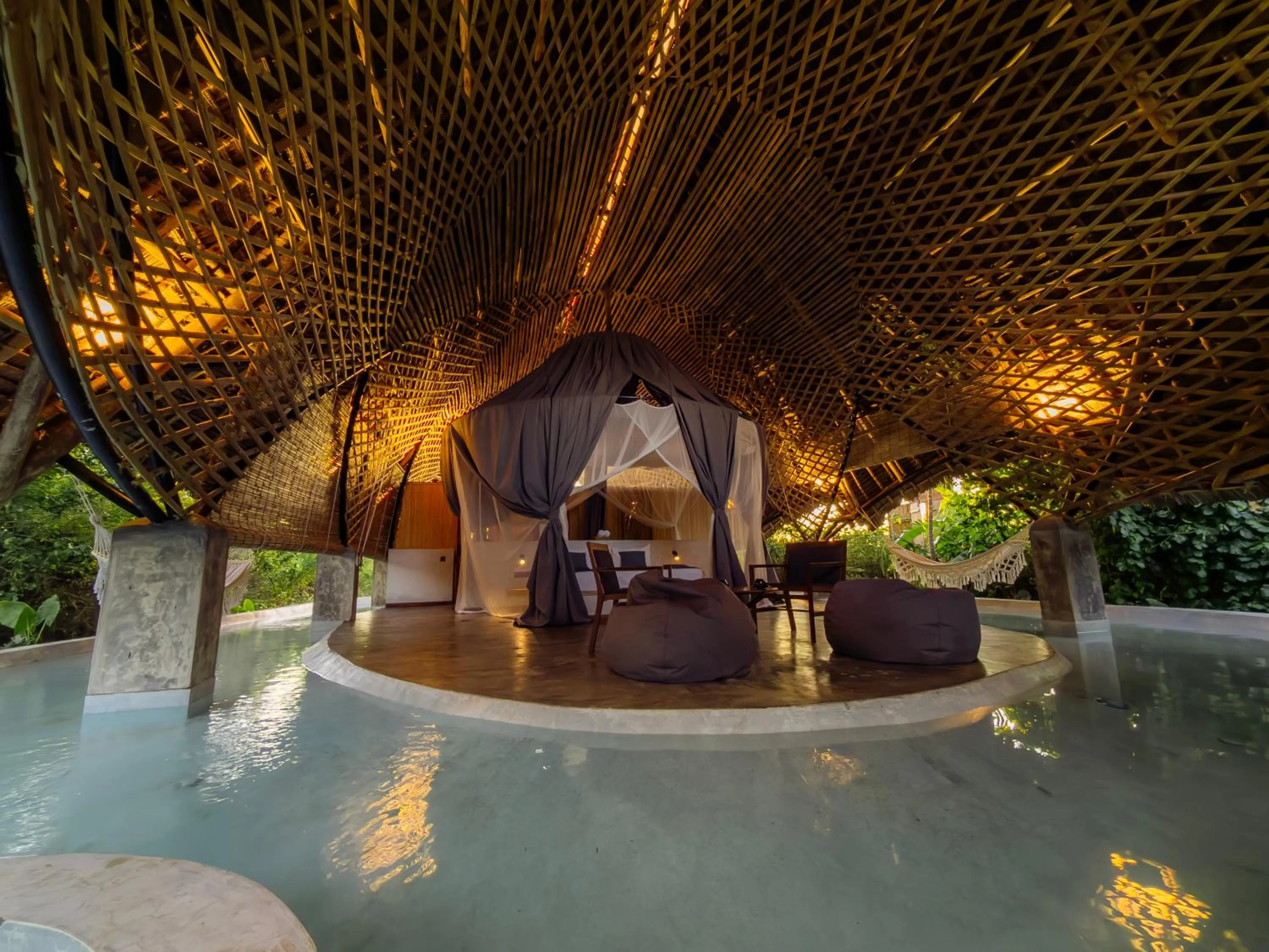 Bed in Bamboo Zanzibar