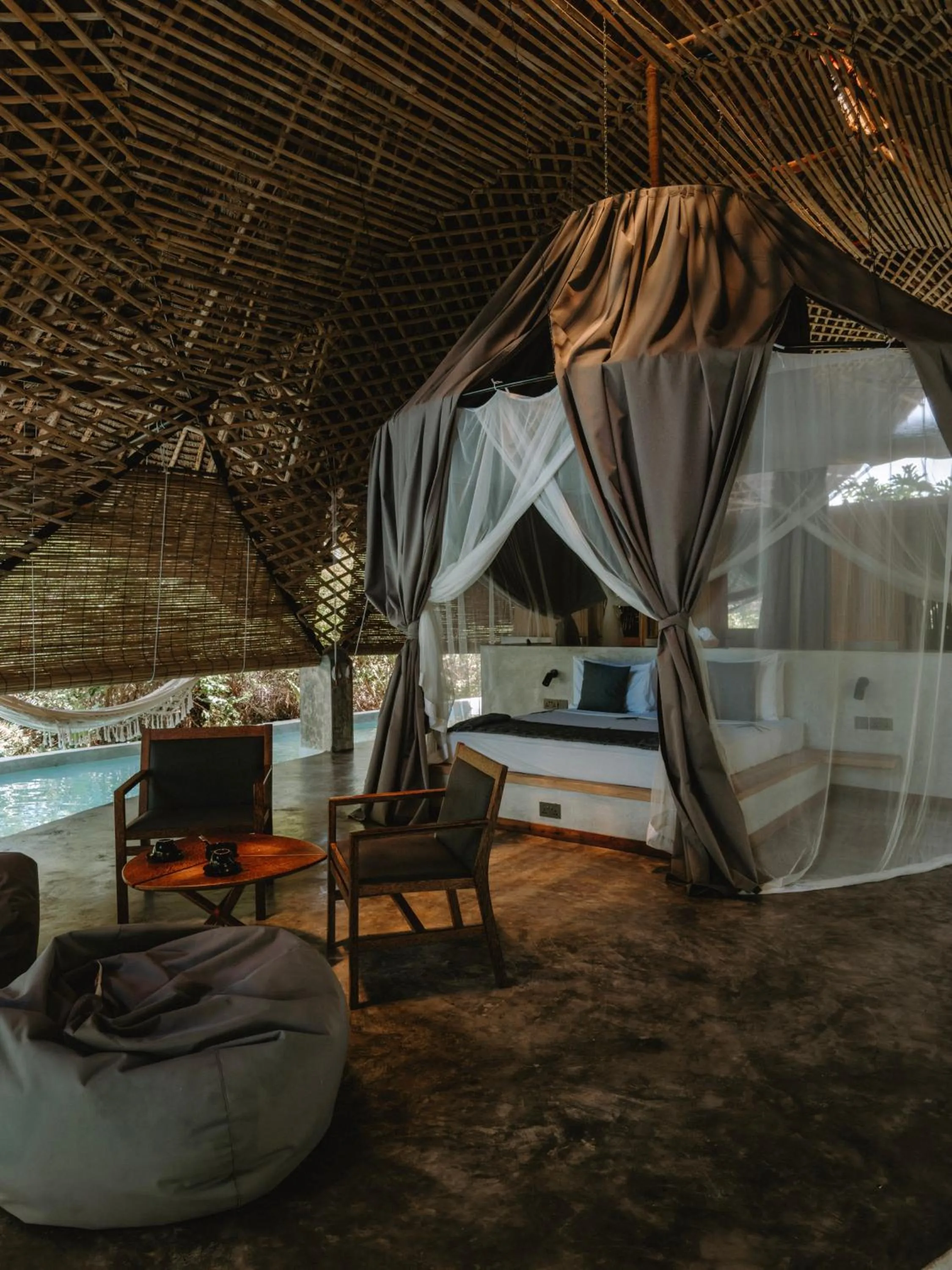 Bed in Bamboo Zanzibar