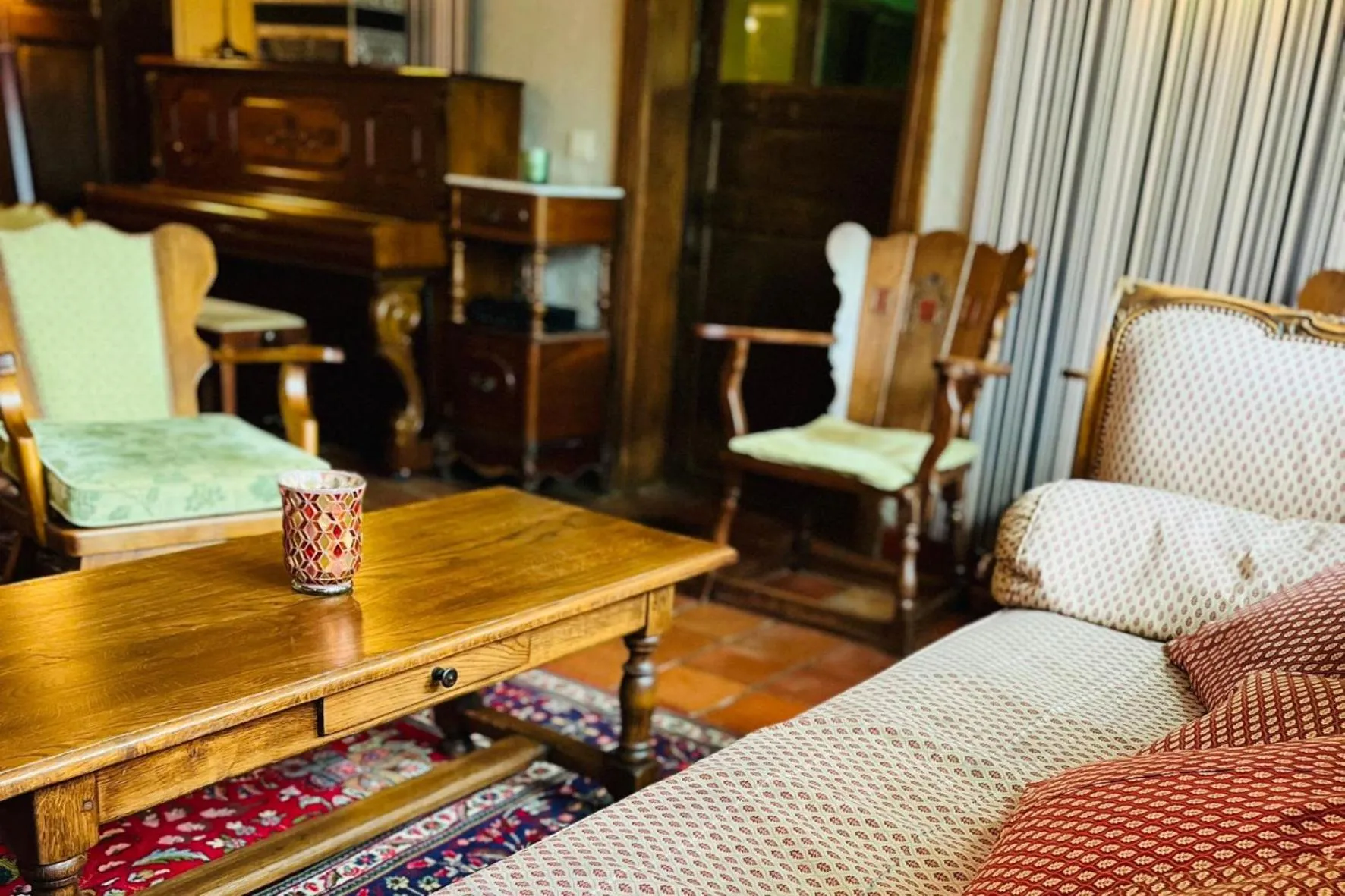 Seating area in La Fontaine du Sabotier