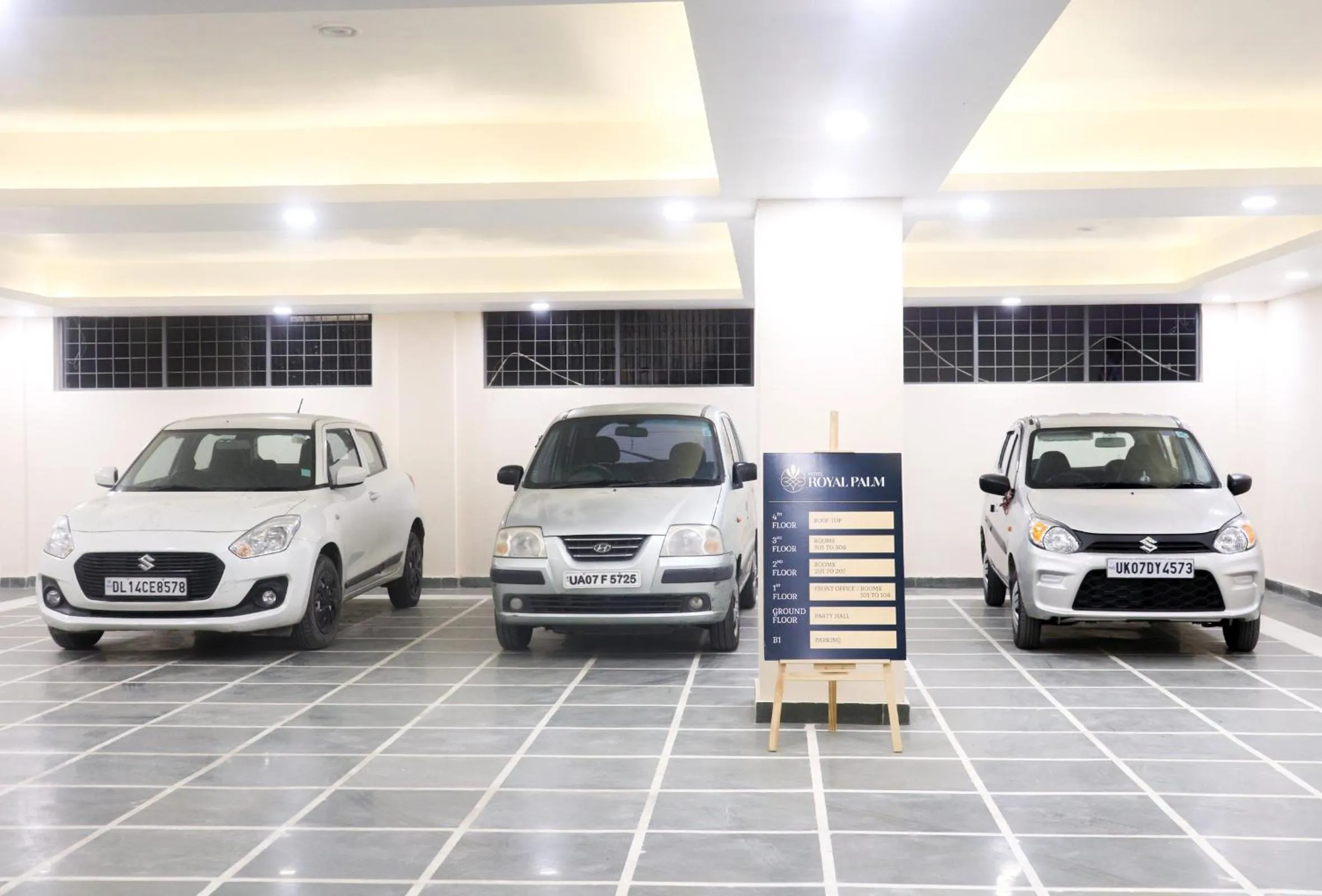 Parking in Hotel Royal Palm Dehradun