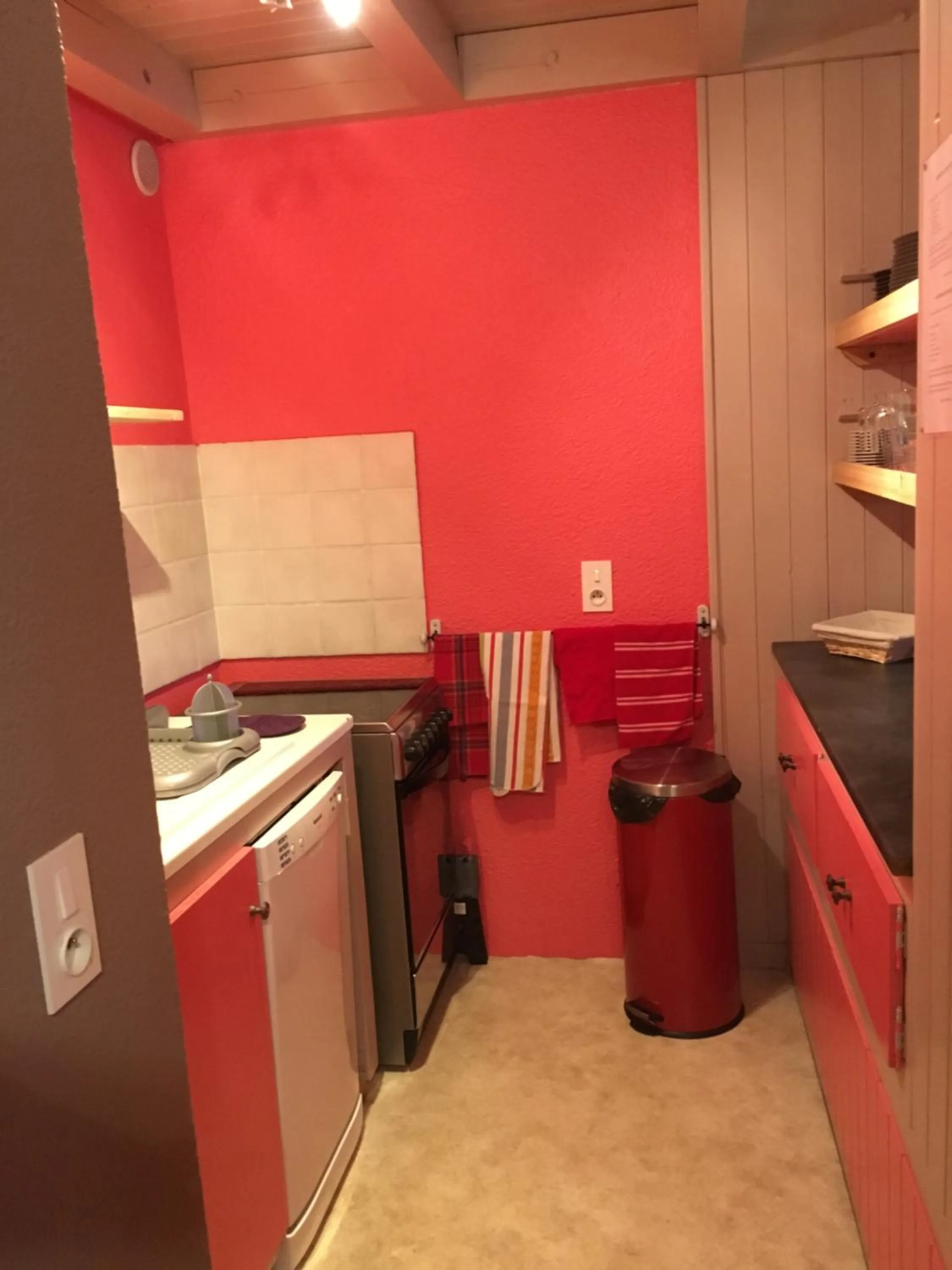 Kitchen or kitchenette in Hôtel et Appart'Hôtel Restaurant L'Adray