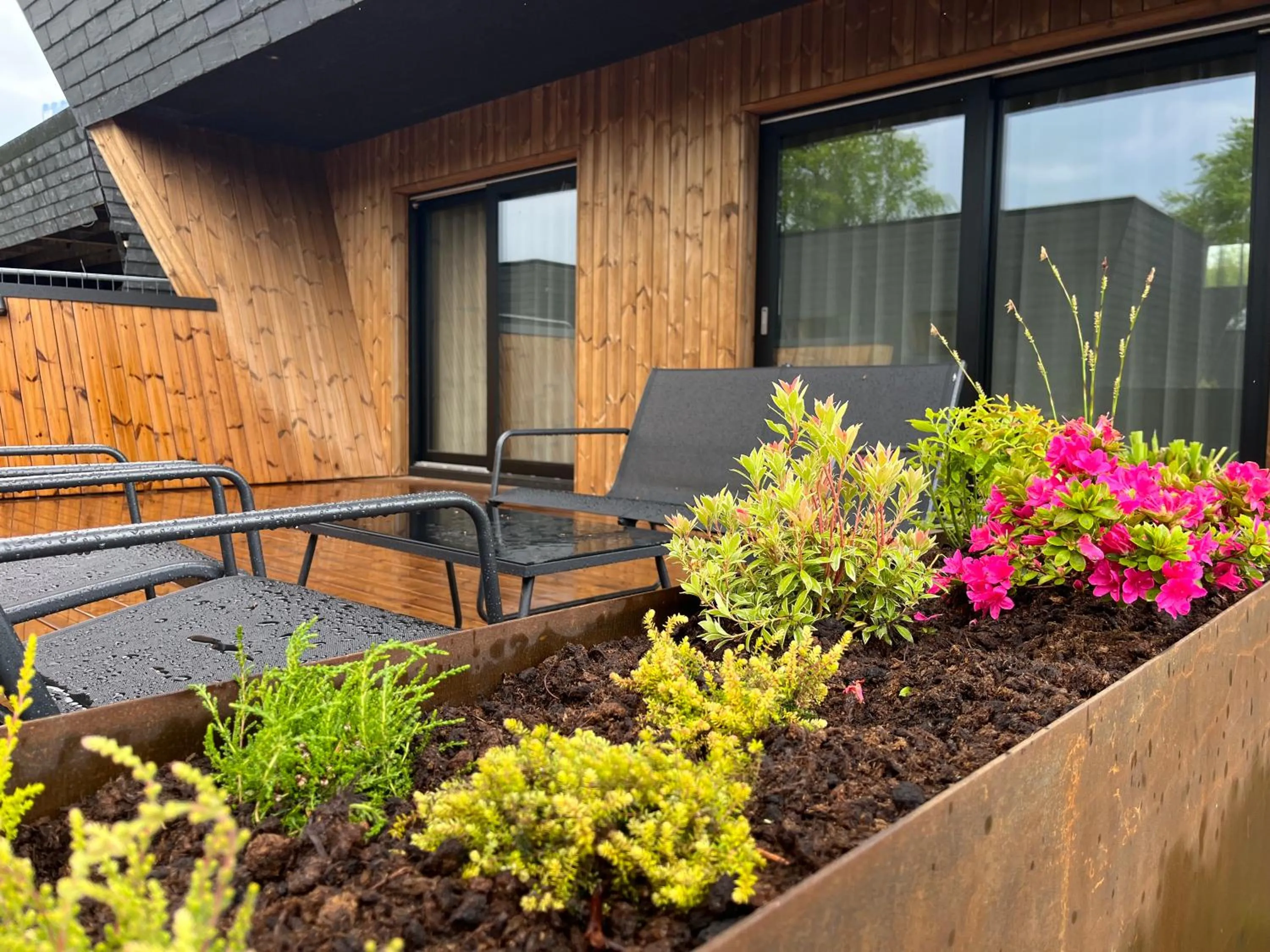 Balcony/Terrace in SØGAARDEN - Hotel & SøCamp