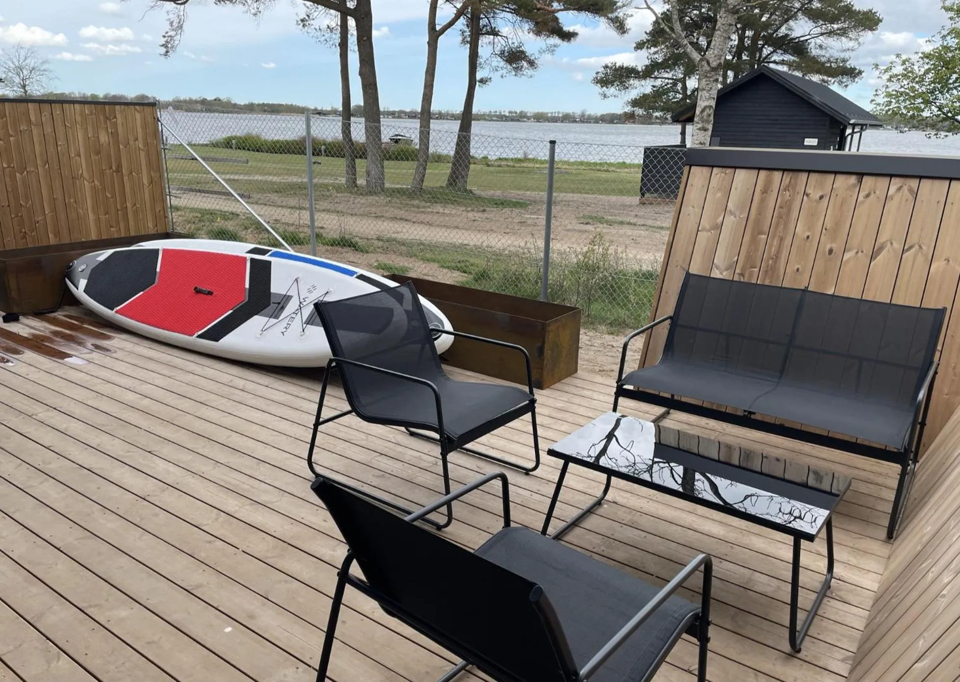 Balcony/Terrace in SØGAARDEN - Hotel & SøCamp