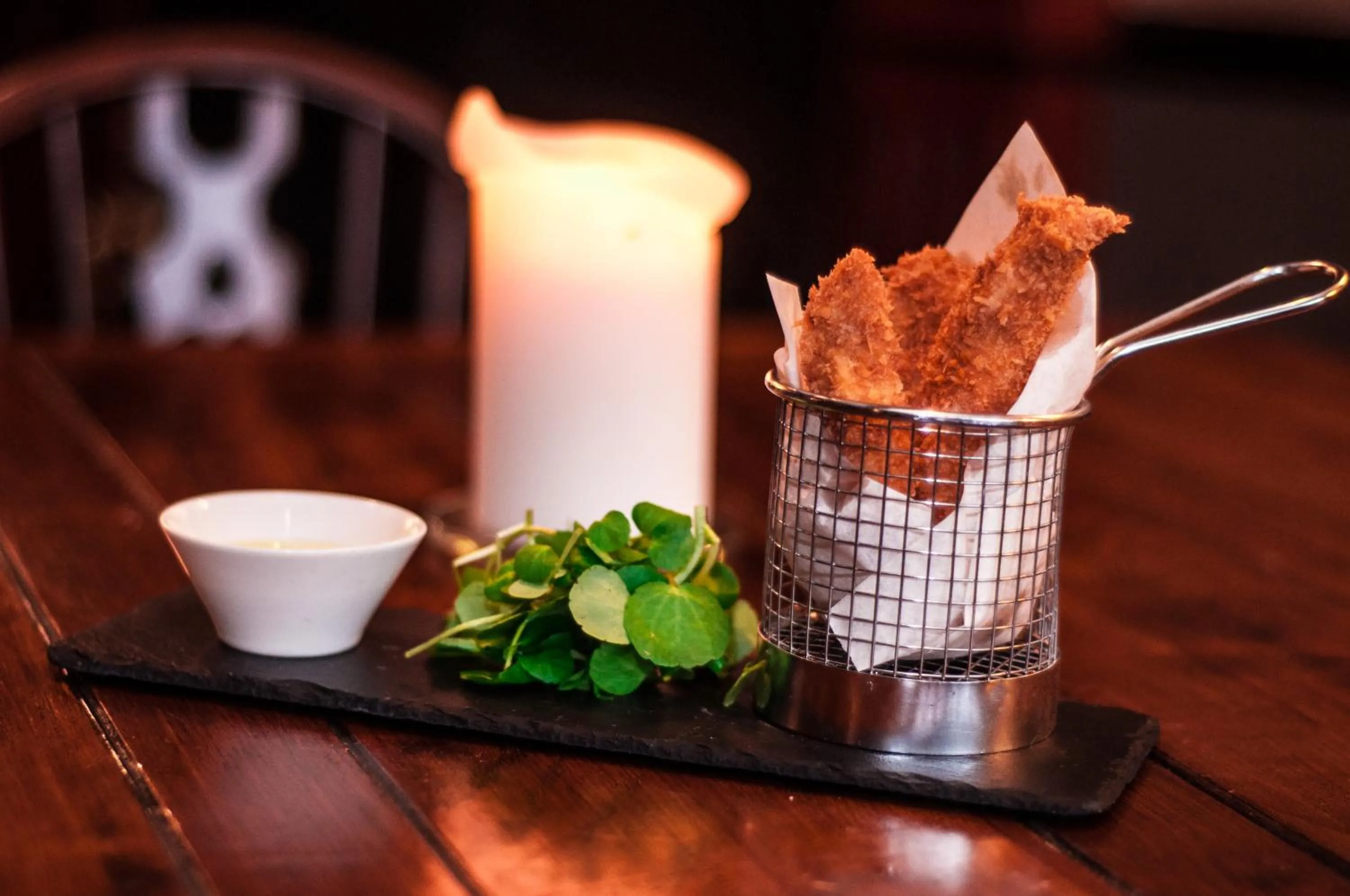 Food close-up in The Chequers Inn