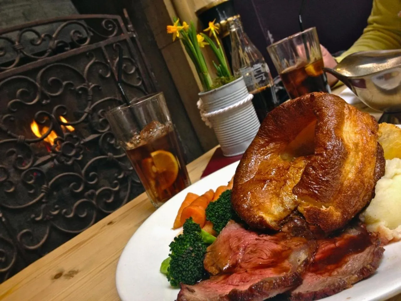 Food close-up in The Chequers Inn