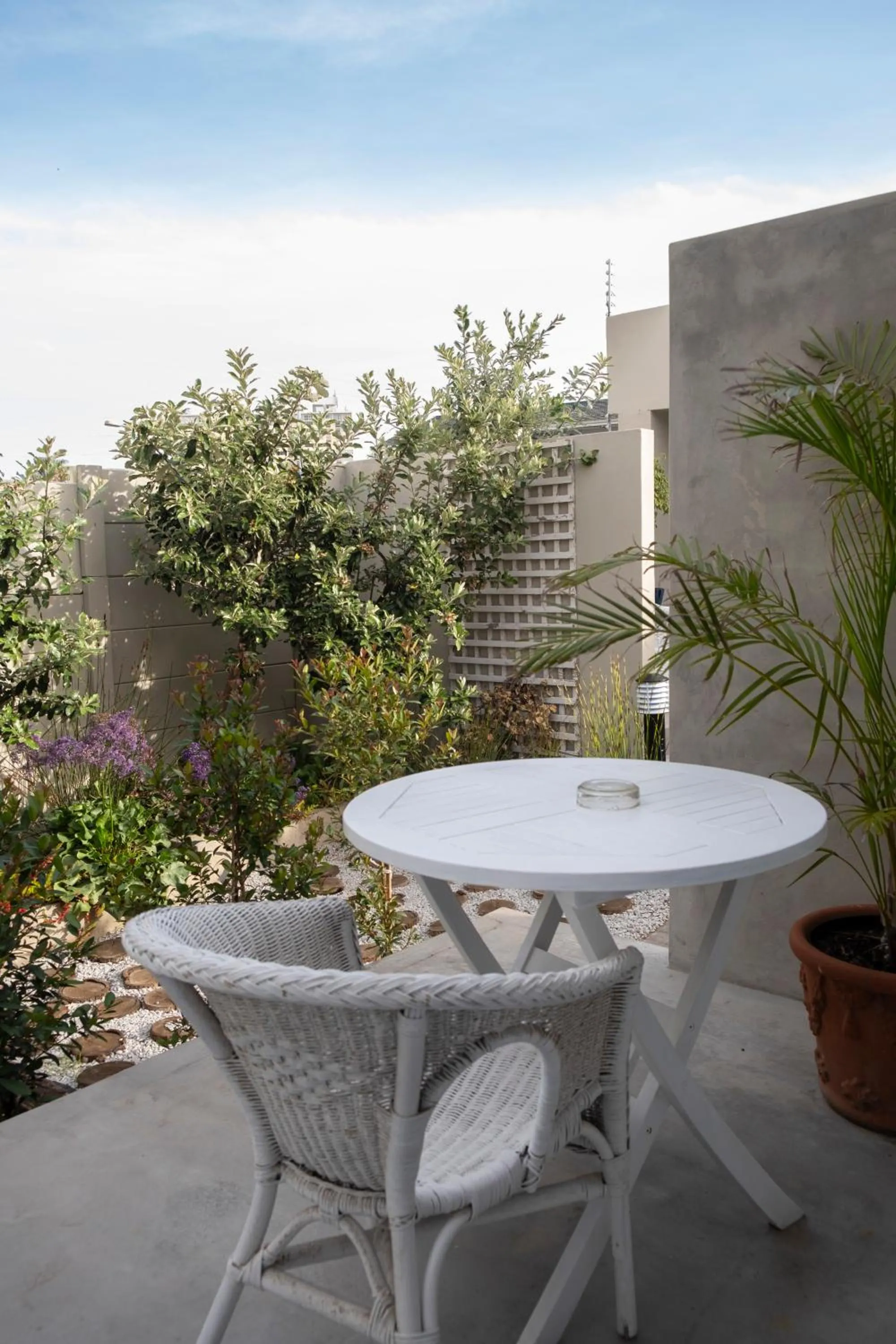 Patio in Conifer Beach House