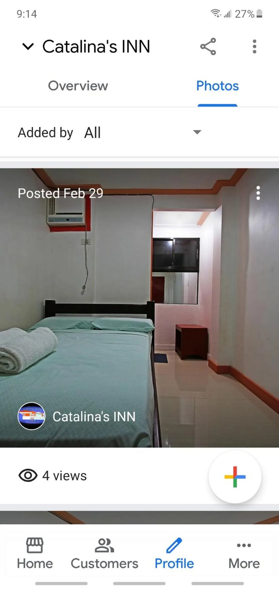 Bed in Catalinas inn