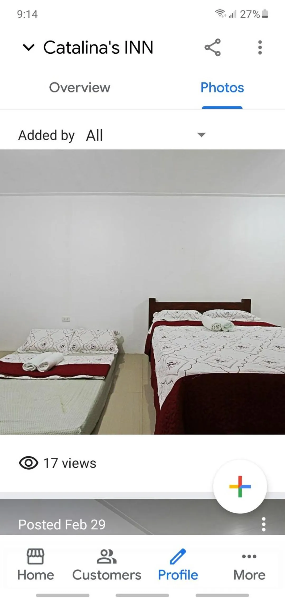 Bed in Catalinas inn