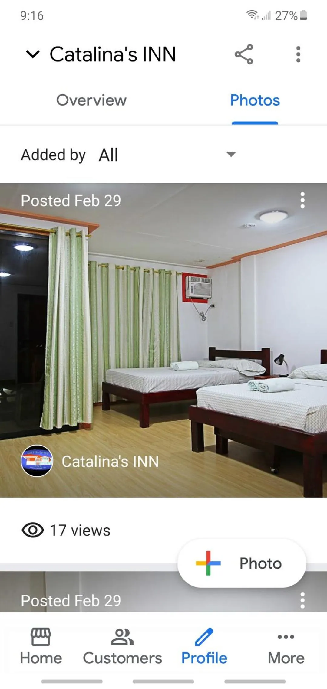 Bed in Catalinas inn