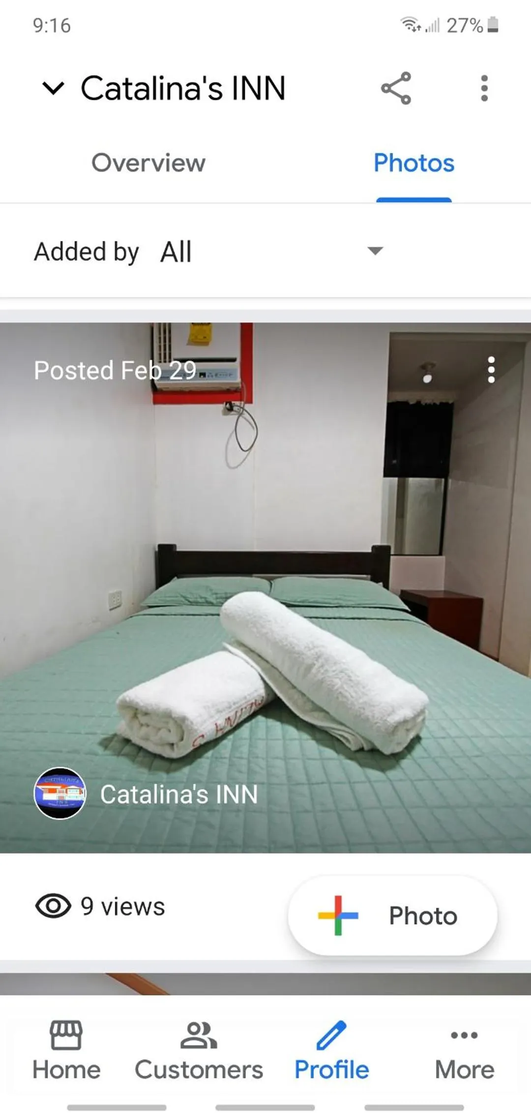 Bed in Catalinas inn