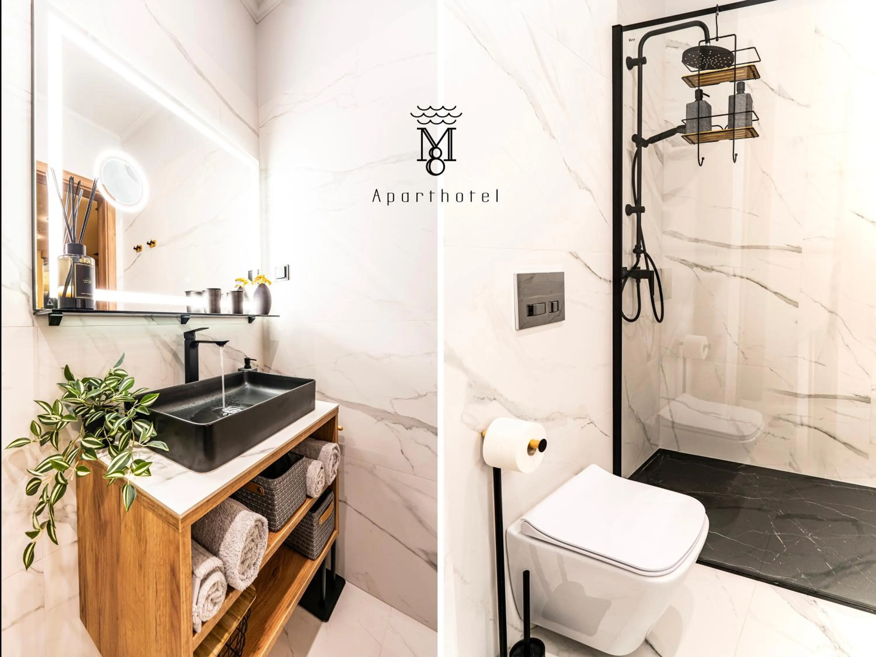 Shower in Mariensztat 8 Hotel