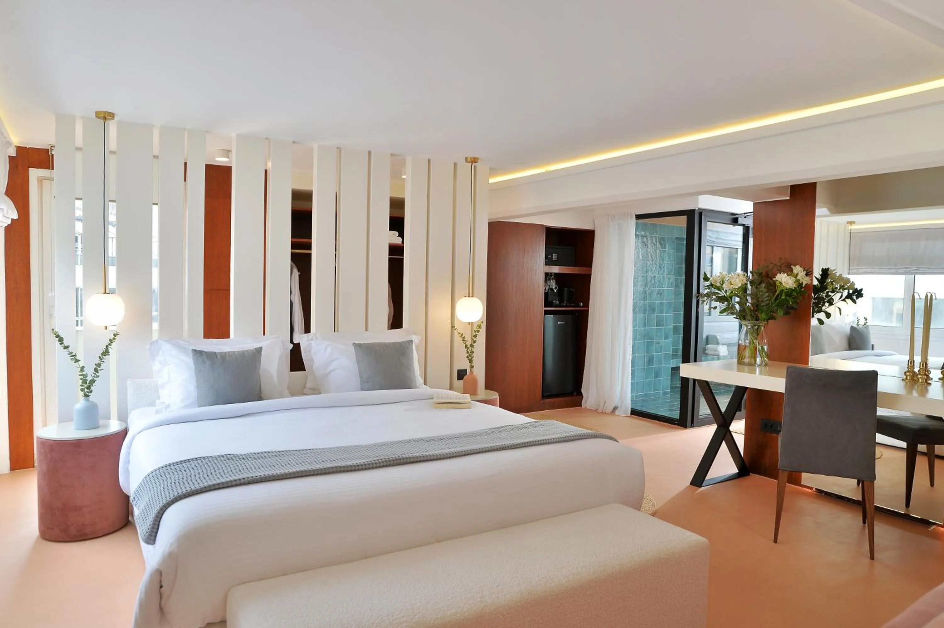 Bed in Alva Athens Hotel