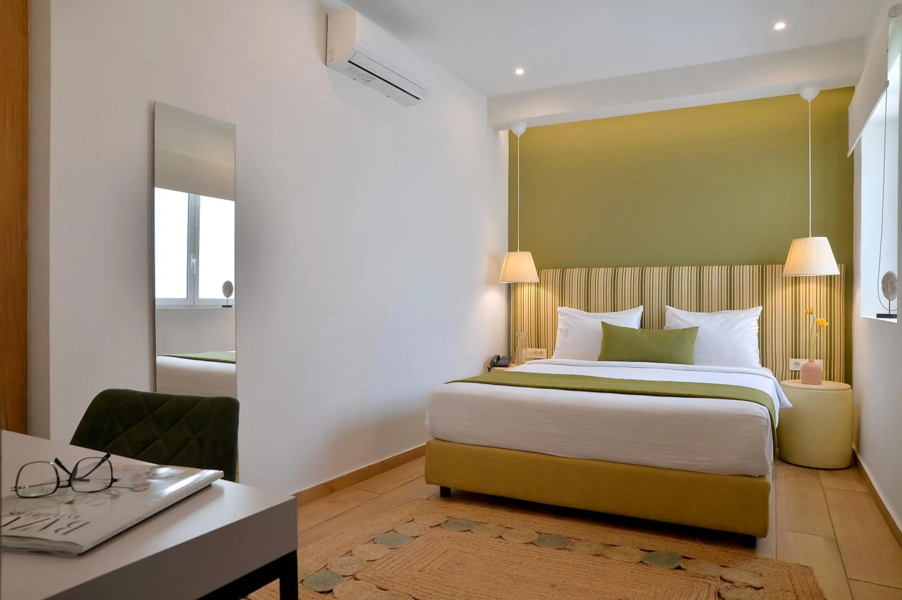 Bed in Alva Athens Hotel