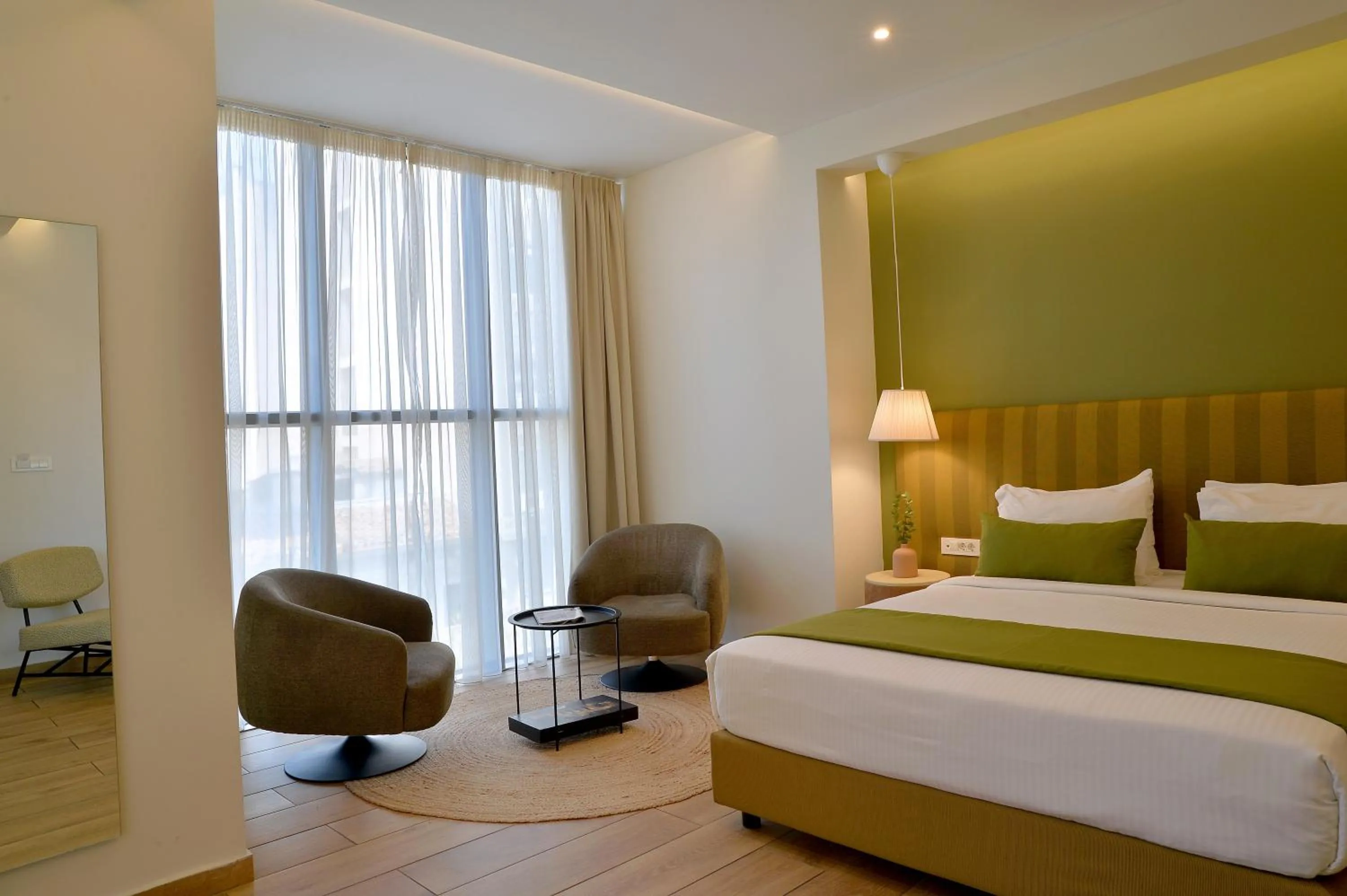 Bed in Alva Athens Hotel