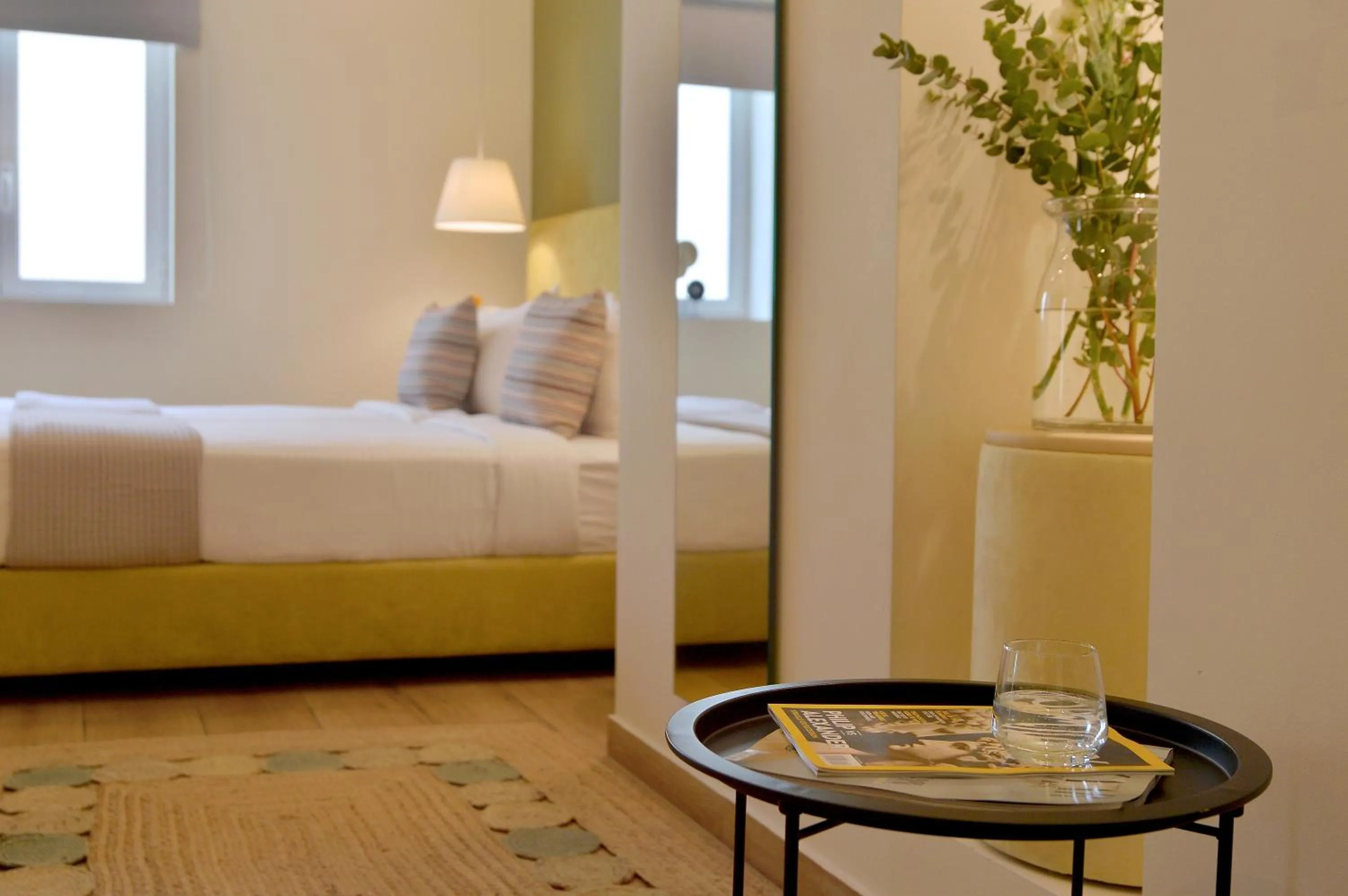 Bed in Alva Athens Hotel