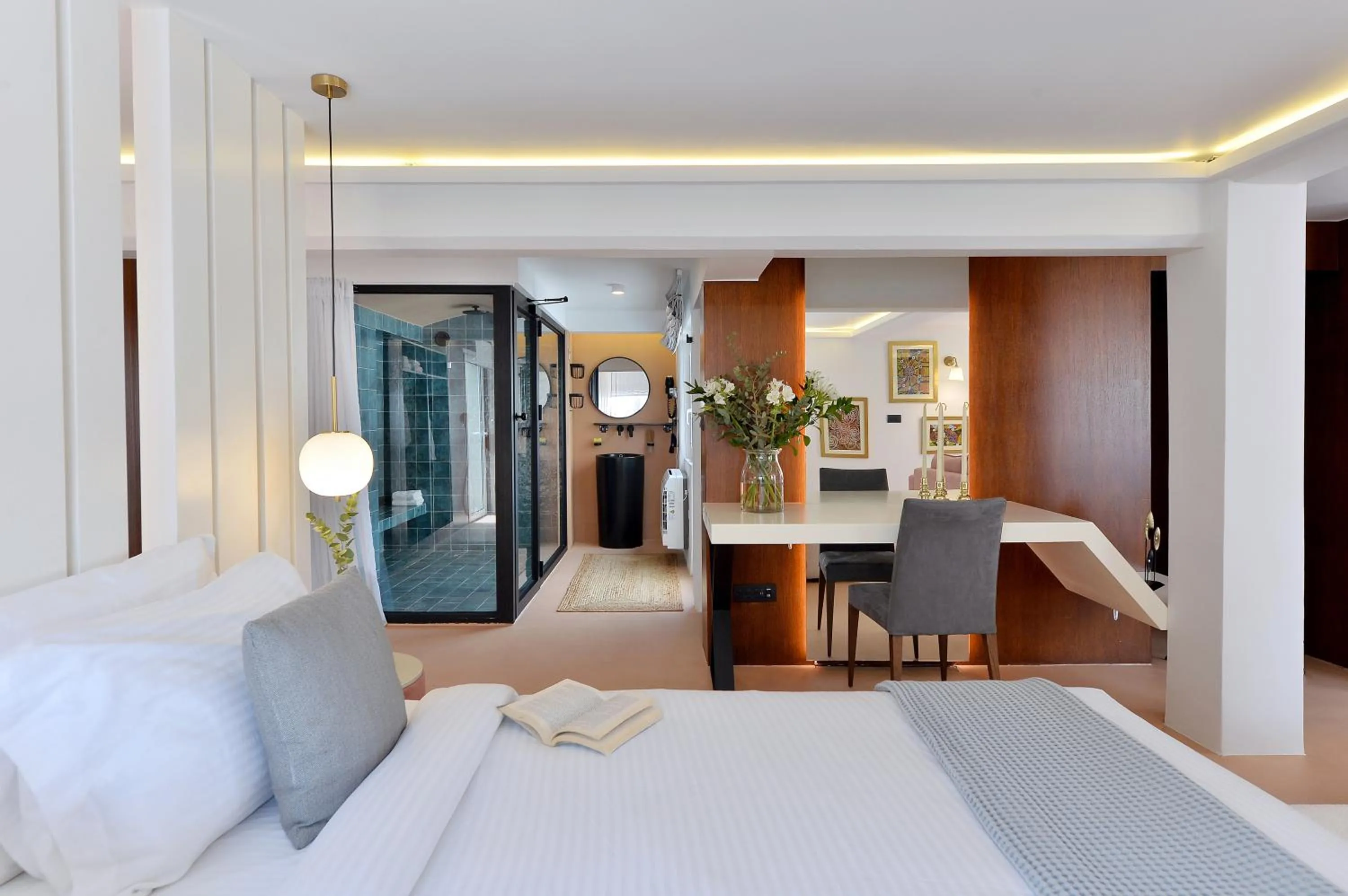 Bed in Alva Athens Hotel