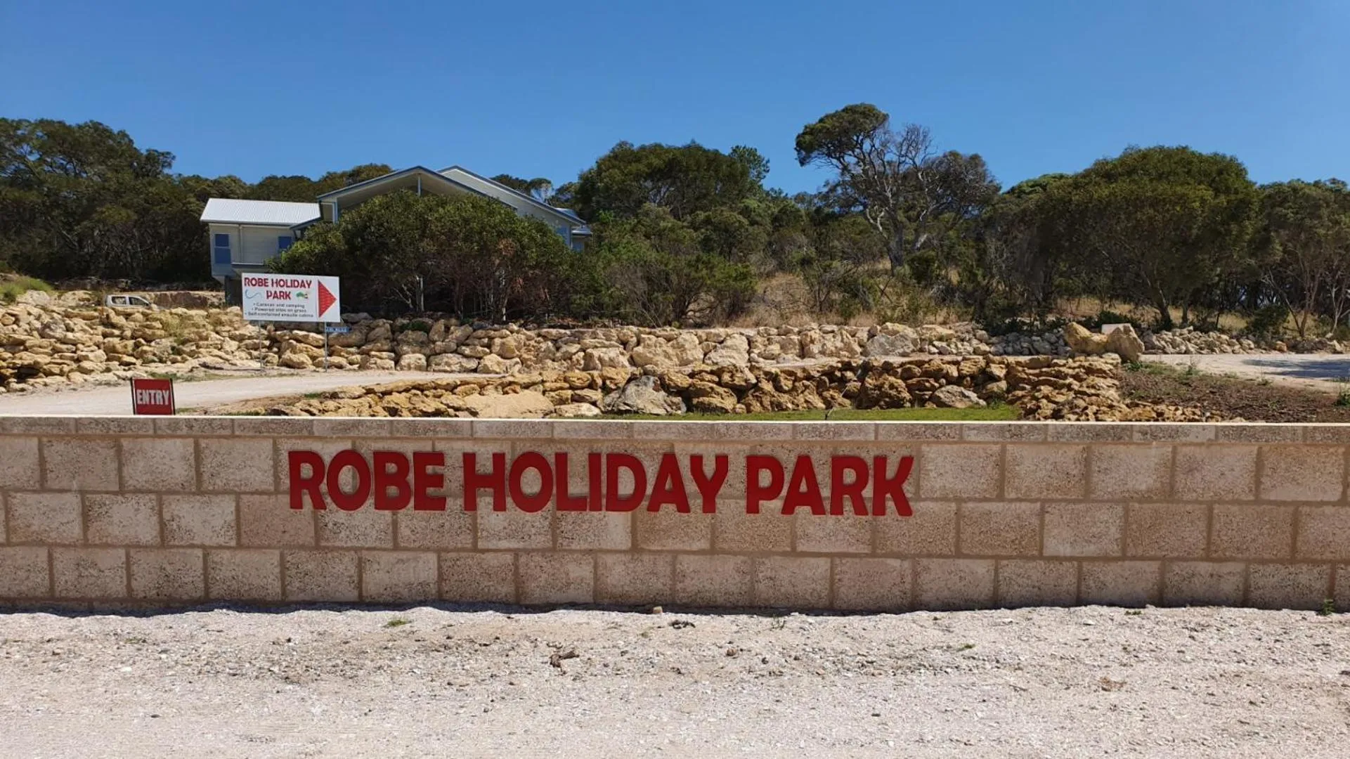 Facade/entrance in Robe Holiday Park