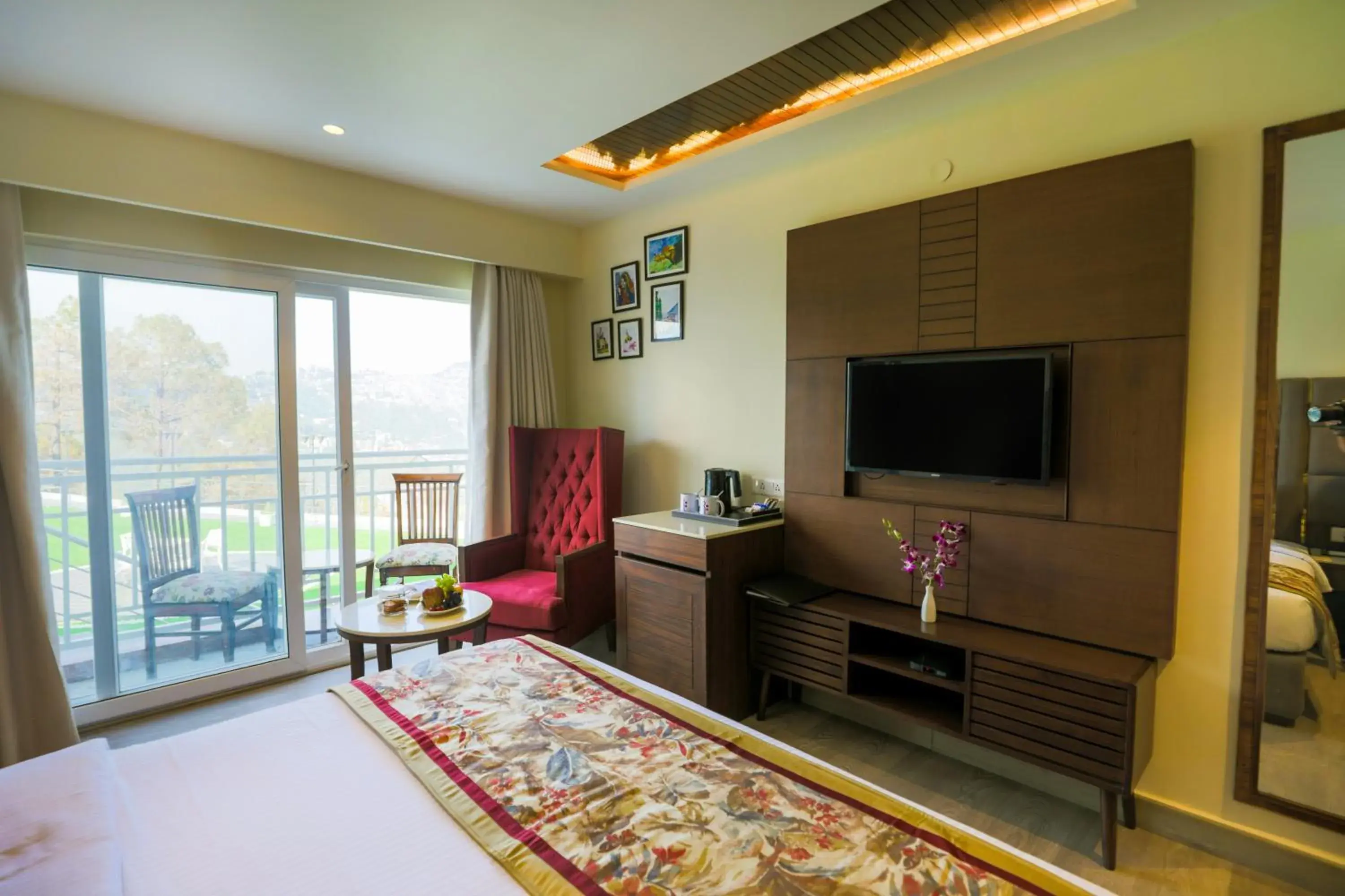 Premium Room With Private Balcony And Valley View - single occupancy - Enjoy 1+1 Happy Hours in Regenta Hilltop Shimla Premium Room With Private Balcony And Valley View - single occupancy - Enjoy 1+1 Happy Hours in Regenta Hilltop Shimla