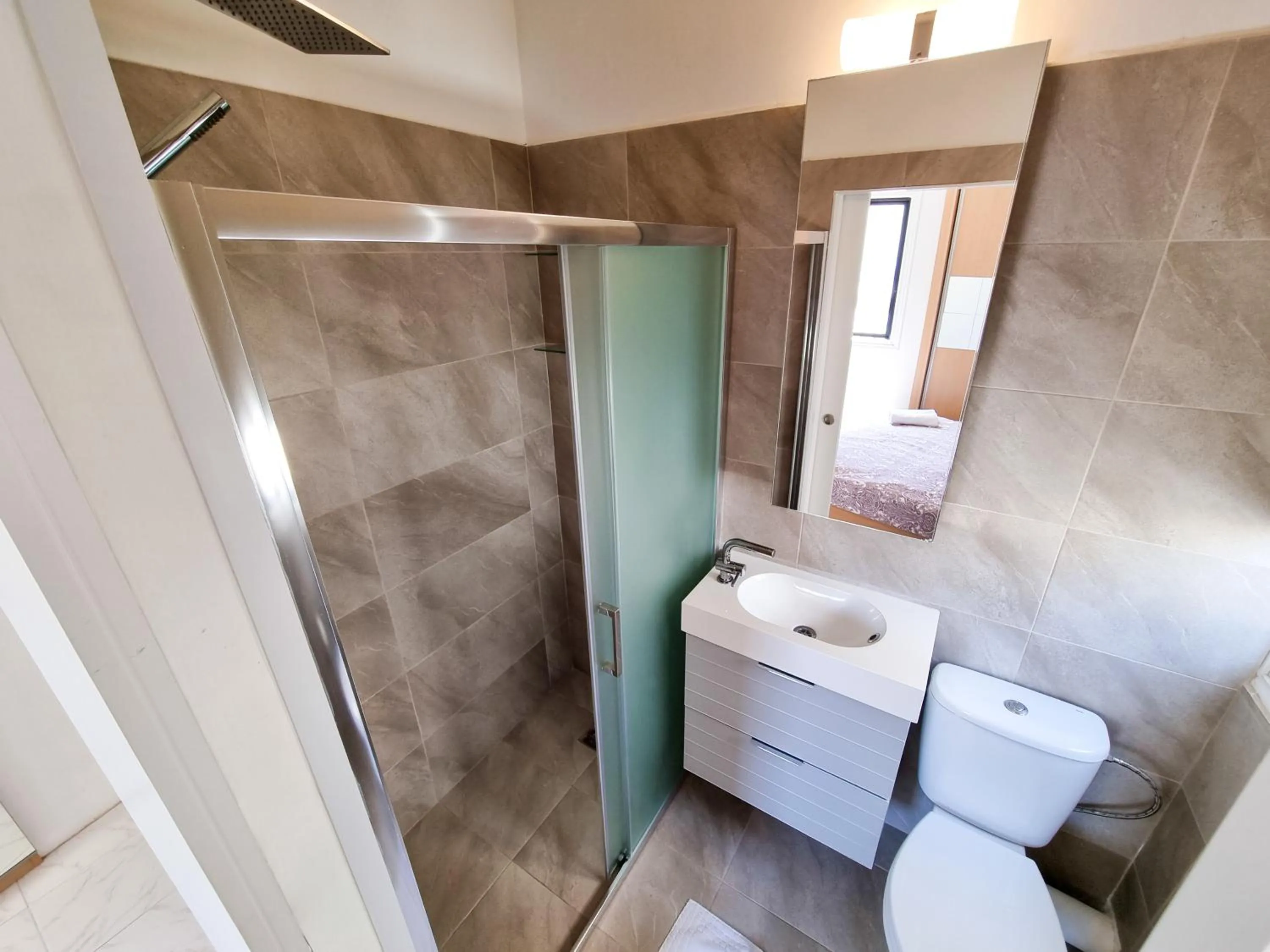 Bathroom in Cheer Up City Apartment, Near to the Finikoudes Beach