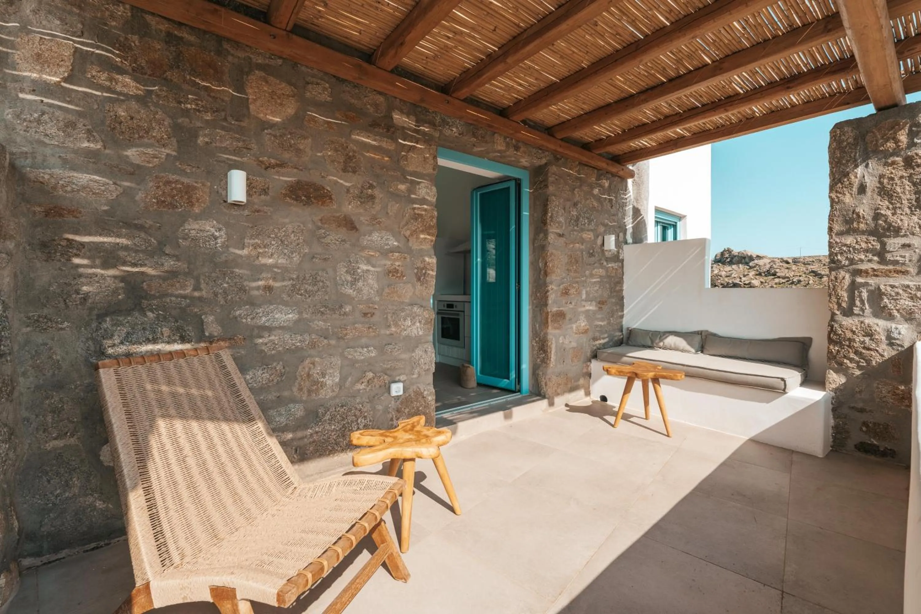 Patio in Anemela Villas & Suites Mykonos
