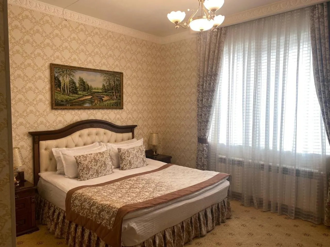 Bed in Hotel Asia Khiva