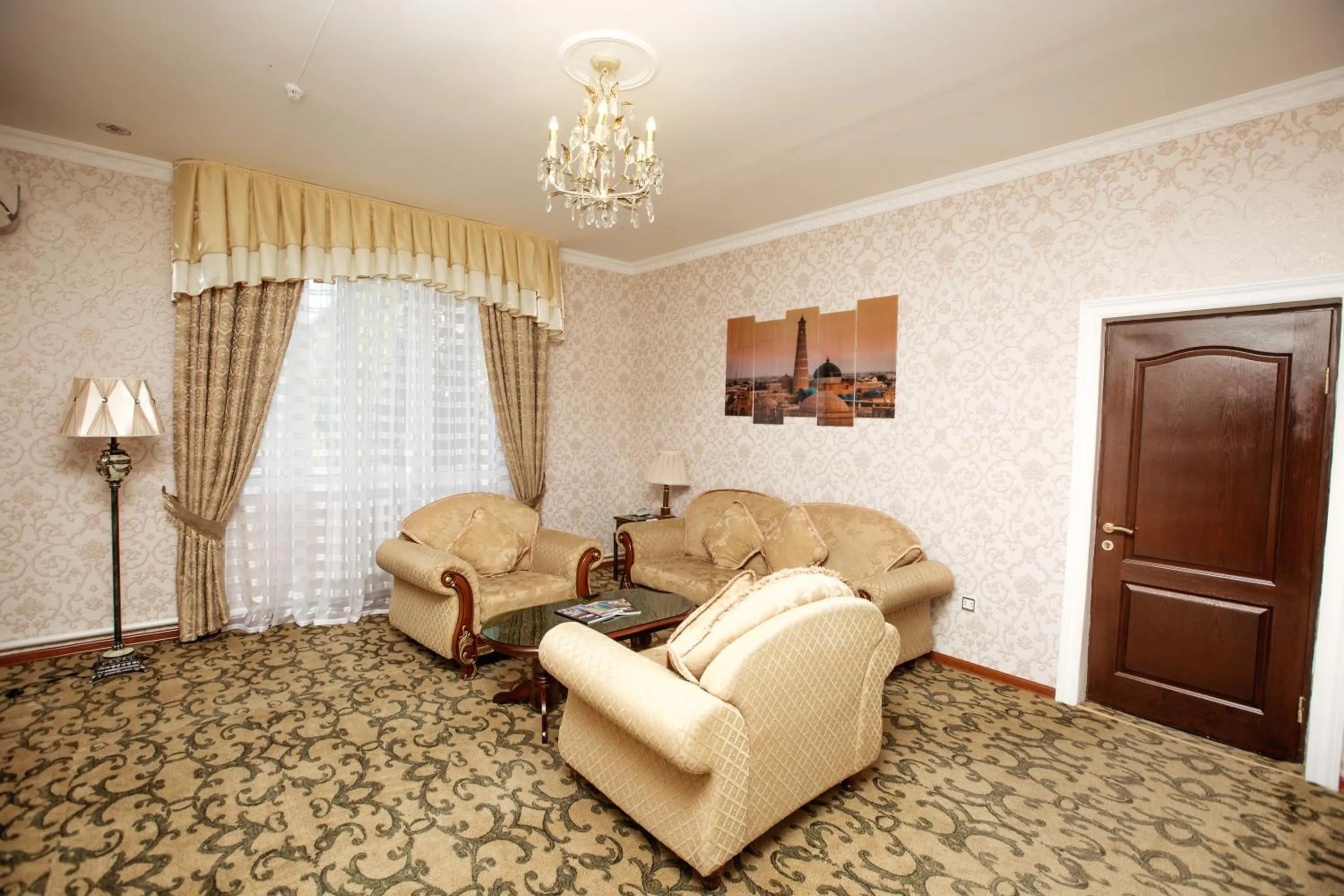 Living room in Hotel Asia Khiva